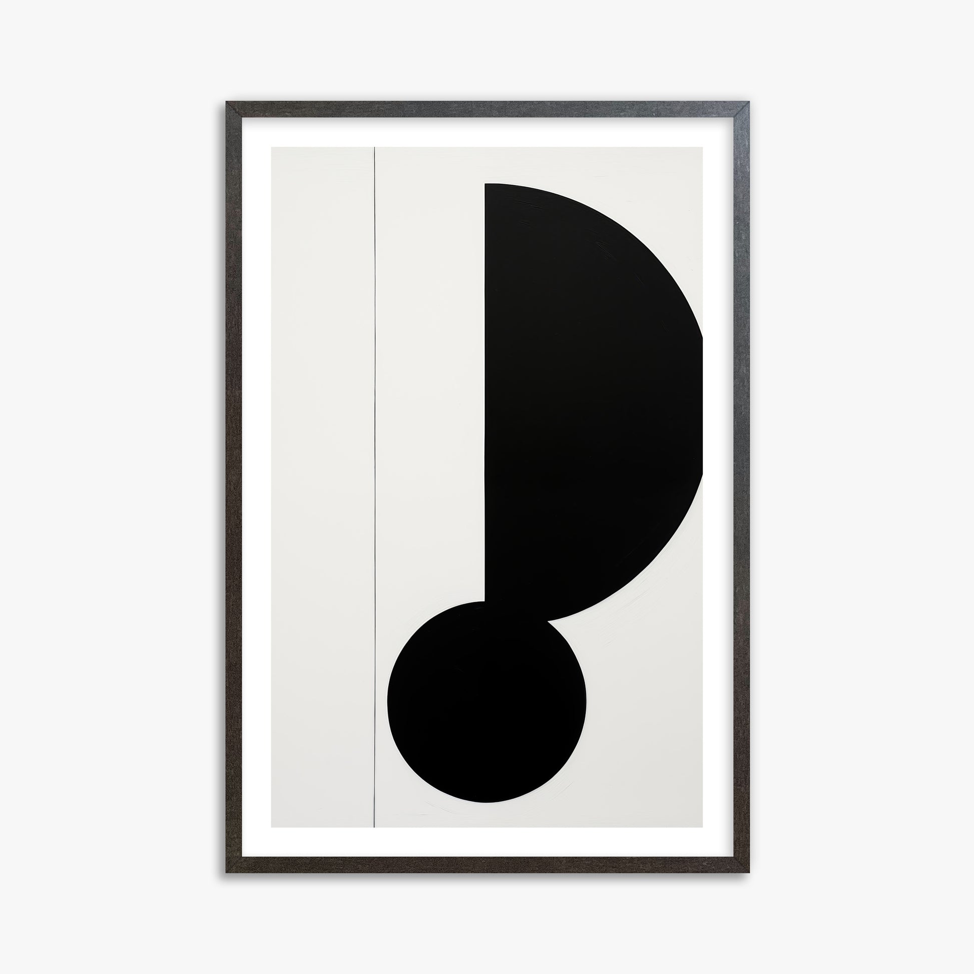 Rhythm in Silence, 61x91cm Framed Art Reproduction With Espresso Frame