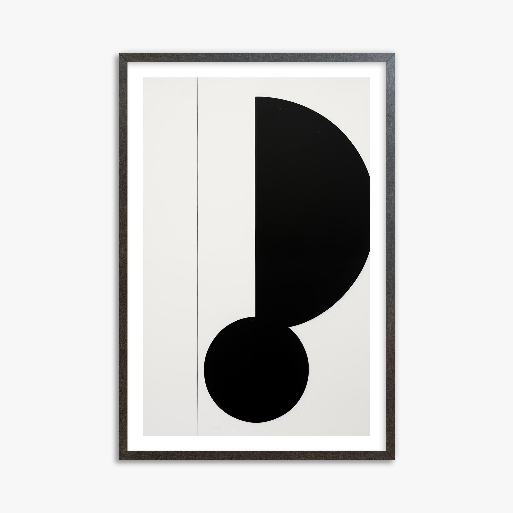 Rhythm in Silence, 61x91cm Framed Art Reproduction With Espresso Frame