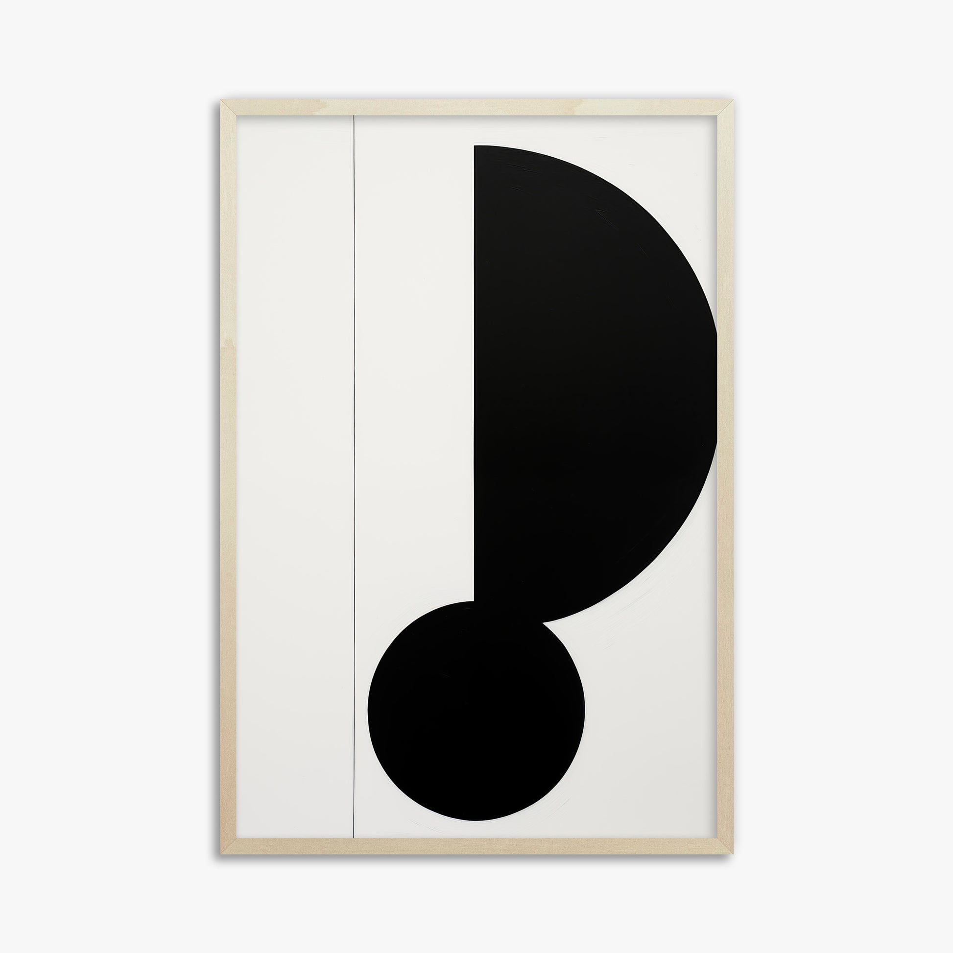 Rhythm in Silence, 61x91cm Framed Art Reproduction With Lime Wood Frame