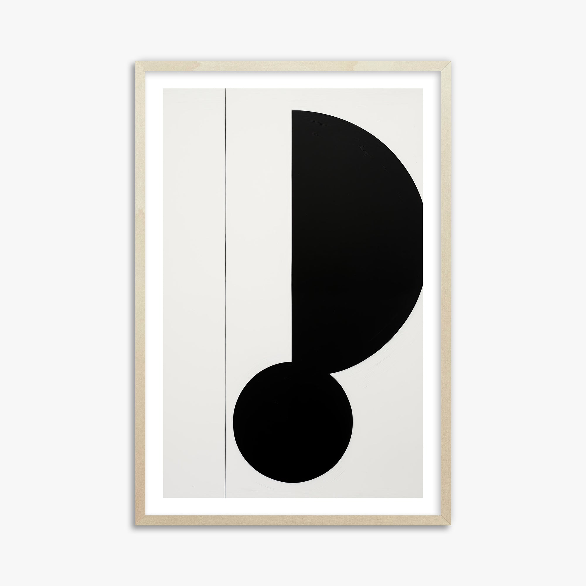 Rhythm in Silence, 61x91cm Framed Art Reproduction With Lime Wood Frame