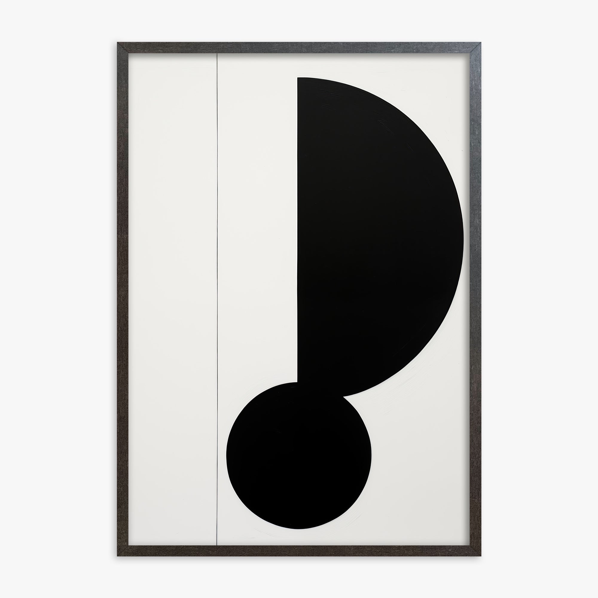 Rhythm in Silence, 70x100cm Framed Art Reproduction With Espresso Frame