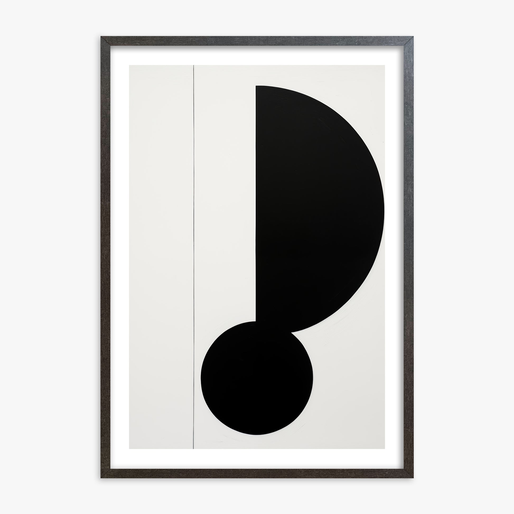 Rhythm in Silence, 70x100cm Framed Art Reproduction With Espresso Frame