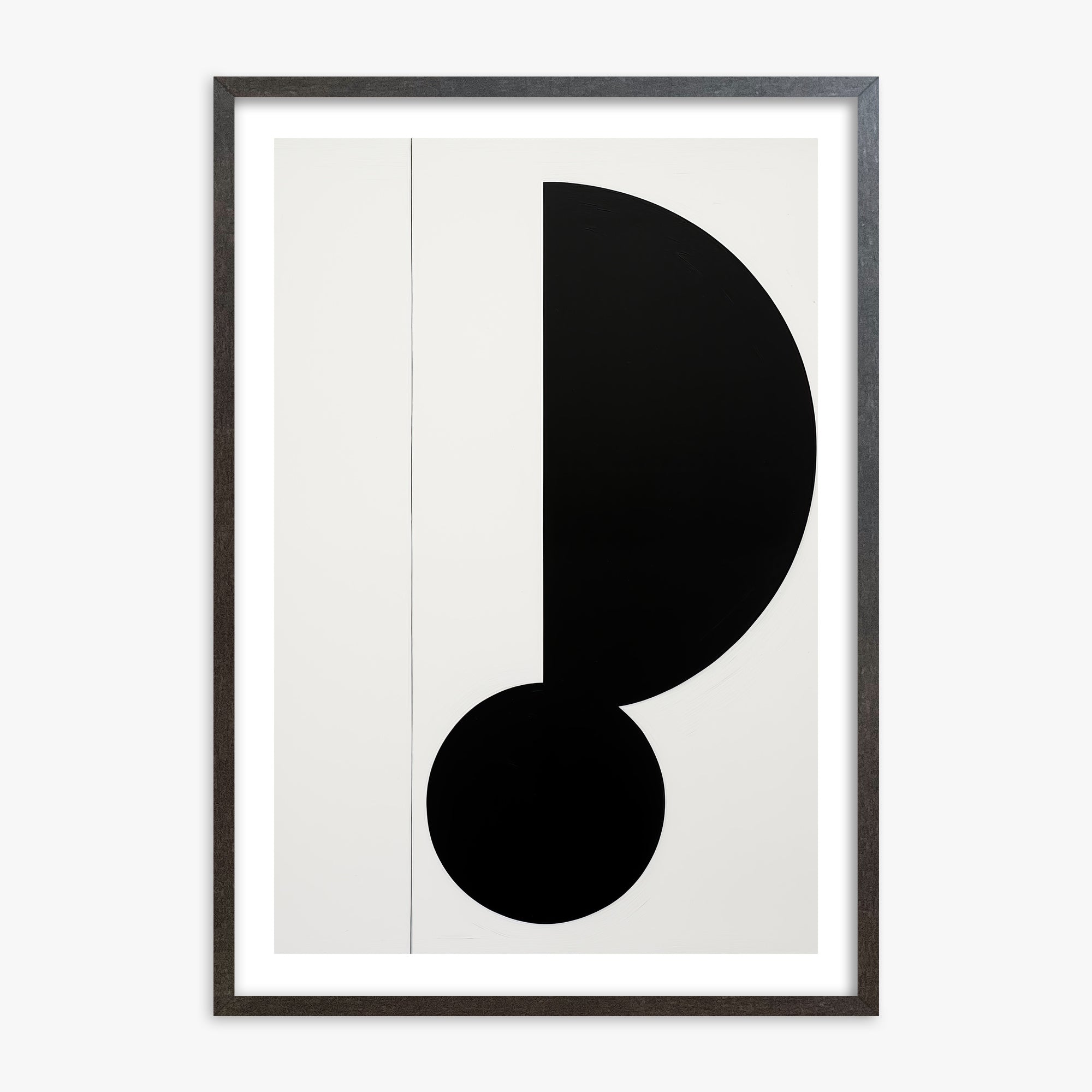 Rhythm in Silence, 70x100cm Framed Art Reproduction With Espresso Frame