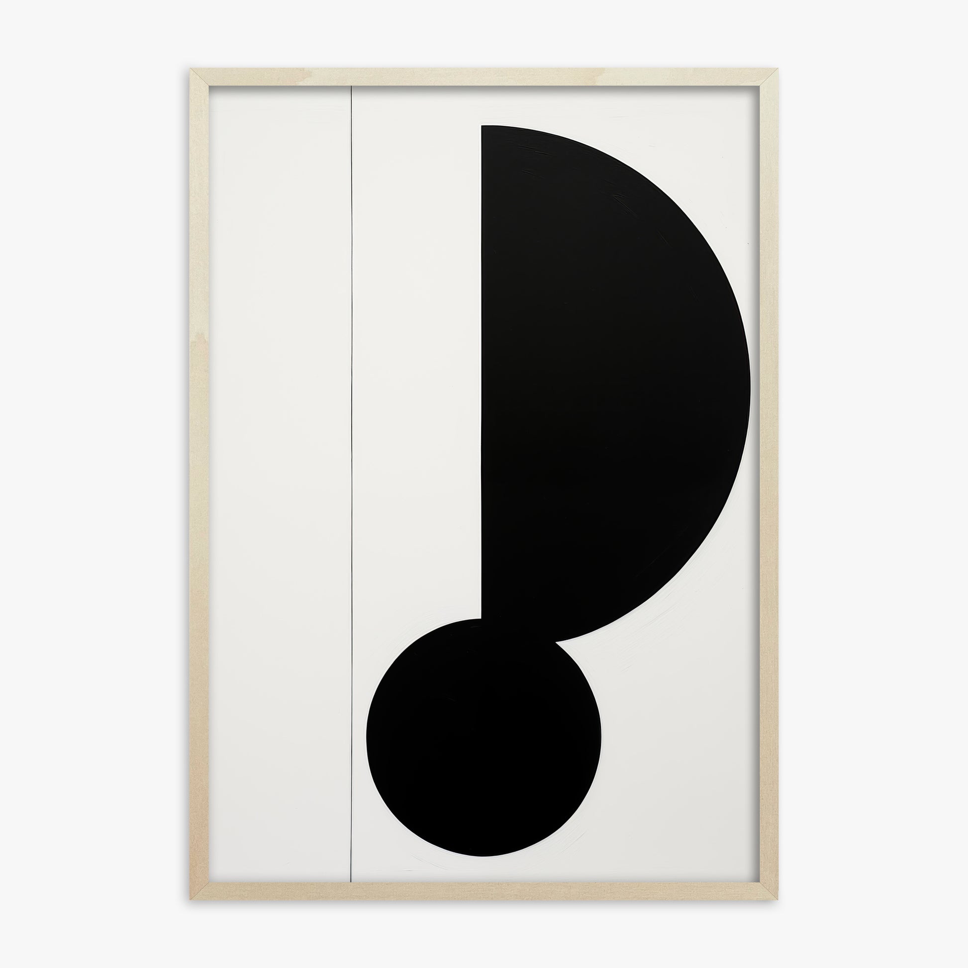 Rhythm in Silence, 70x100cm Framed Art Reproduction With Lime Wood Frame
