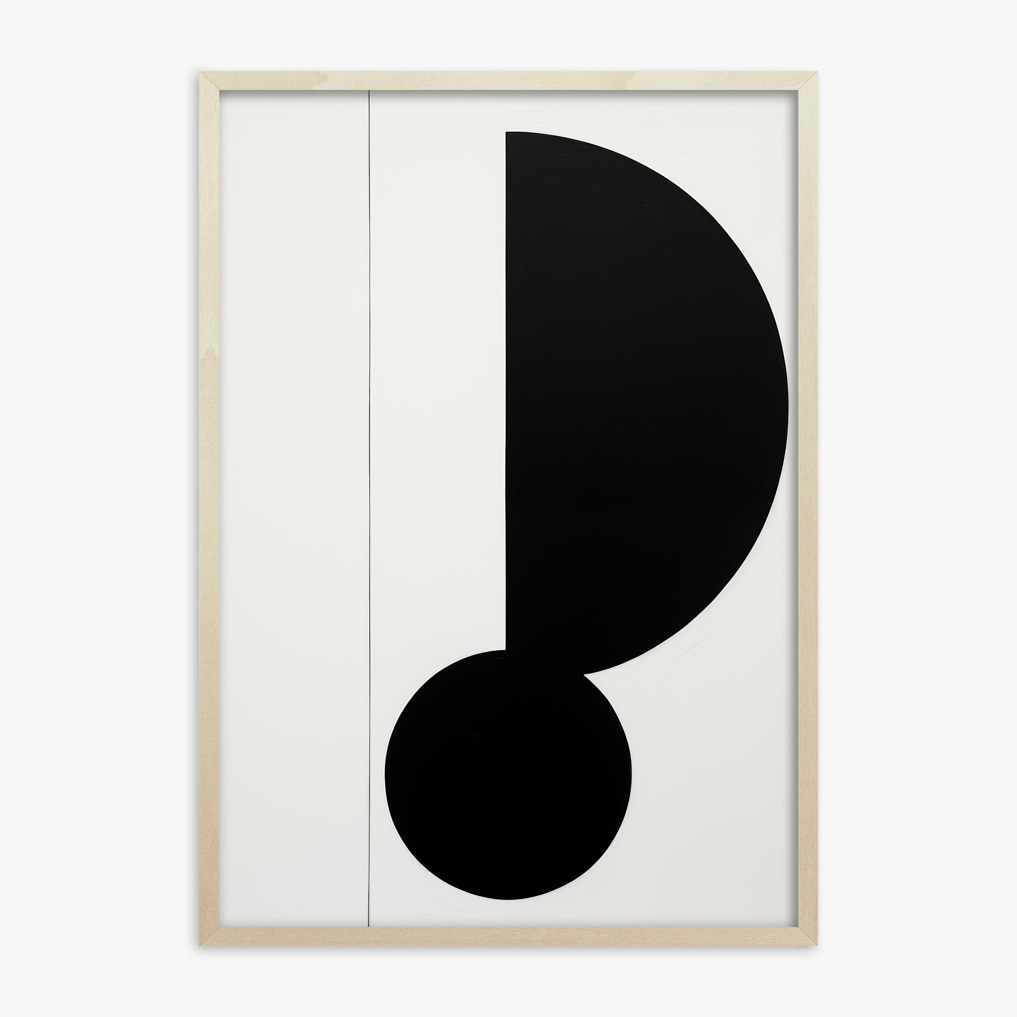 Rhythm in Silence, 70x100cm Framed Art Reproduction With Lime Wood Frame