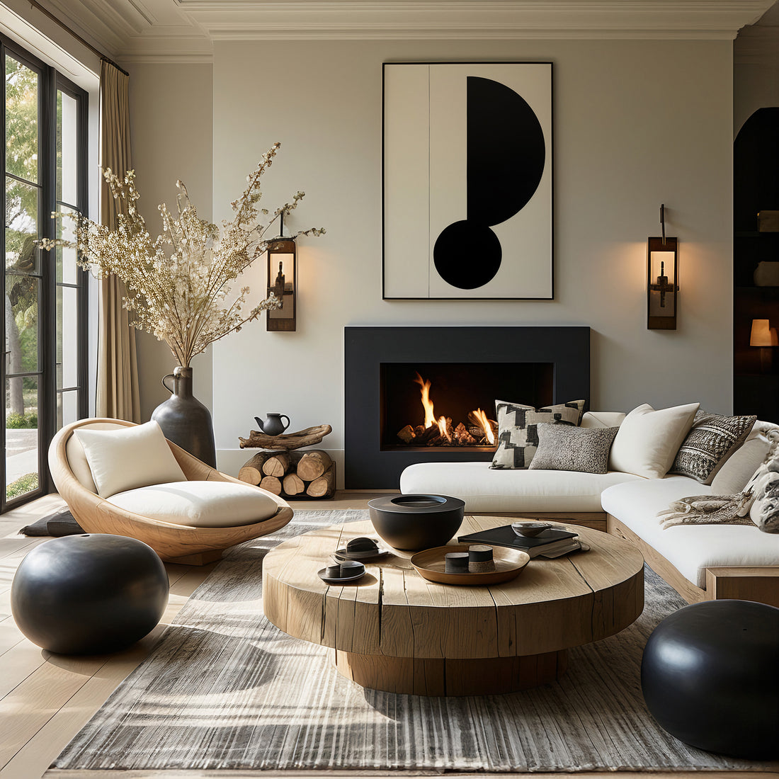 Rhythm in Silence, 50x70cm Framed Poster With Black Frame