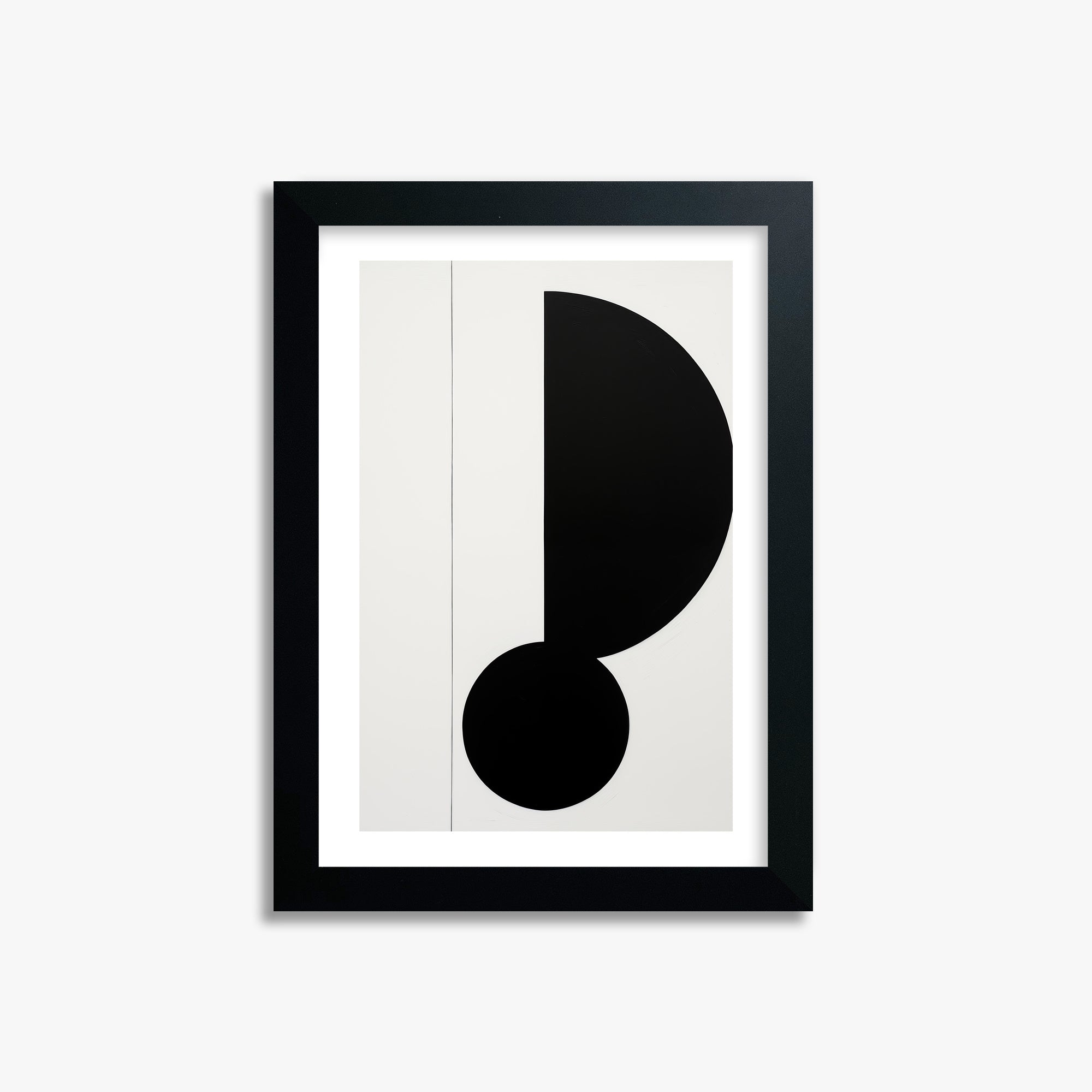 Rhythm in Silence, 21x30cm Black Framed Art Reproduction