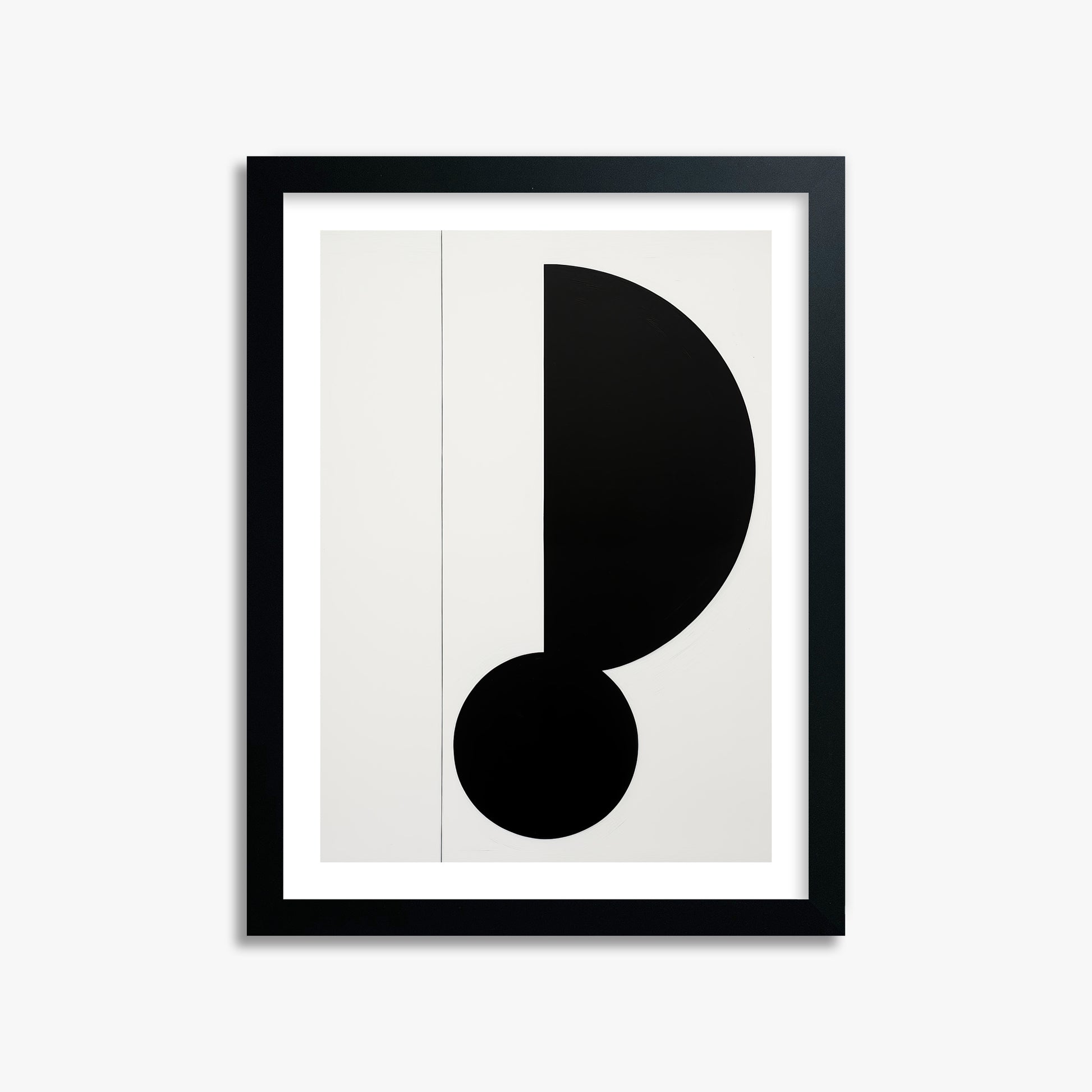 Rhythm in Silence, 30x40cm Black Framed Art Reproduction