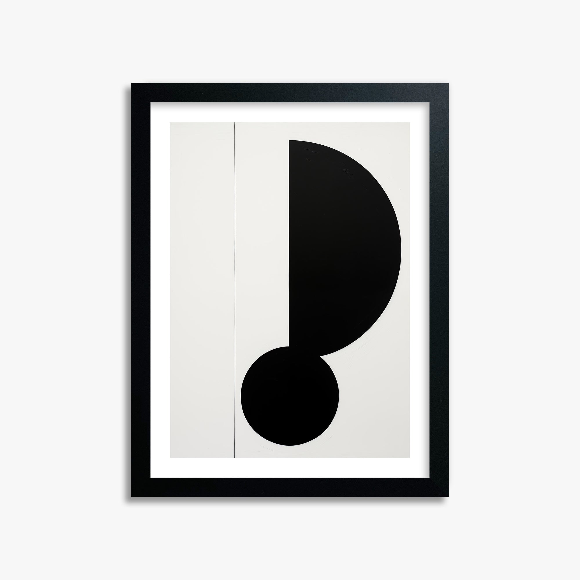 Rhythm in Silence, 30x40cm Black Framed Art Reproduction