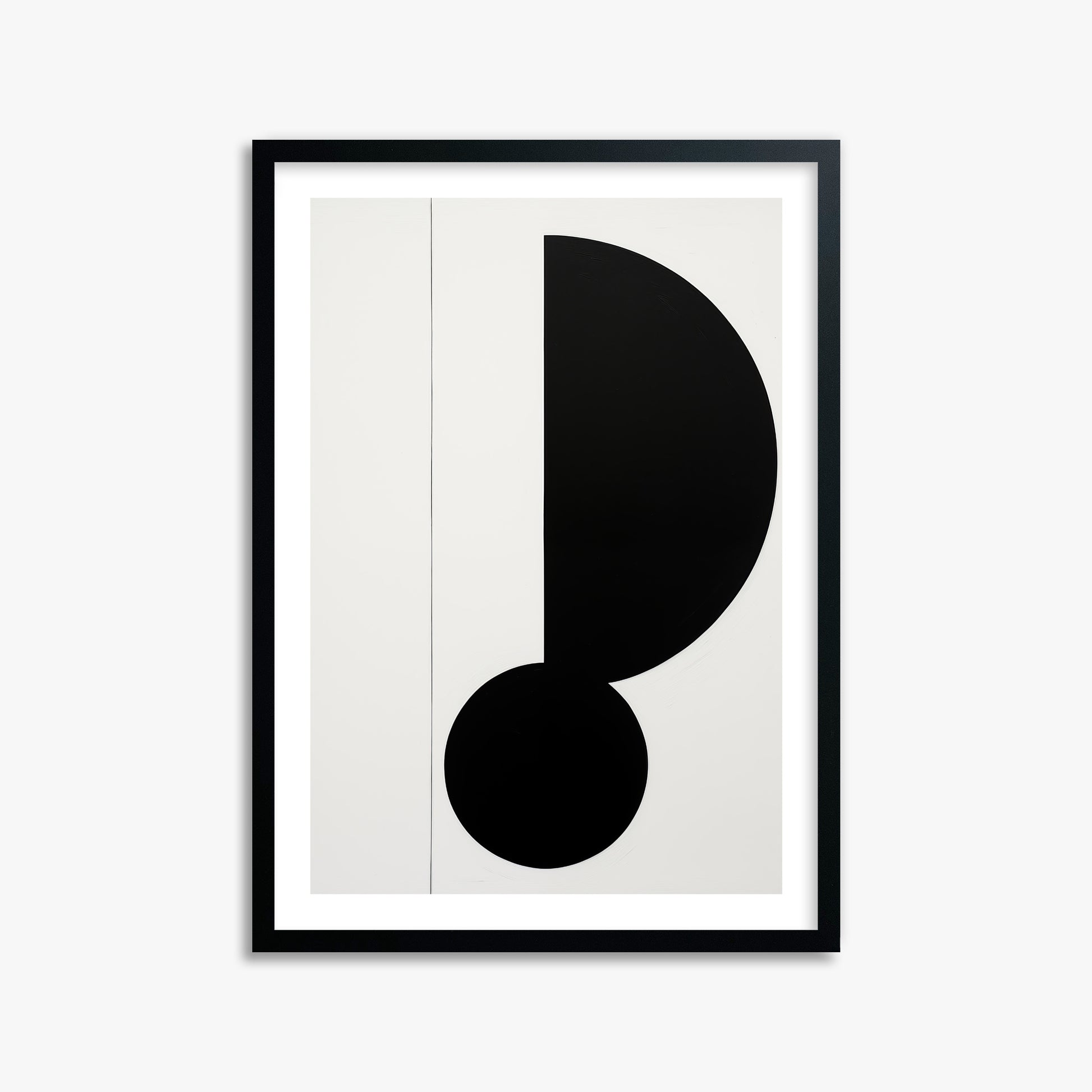 Rhythm in Silence, 50x70cm Black Framed Art Reproduction