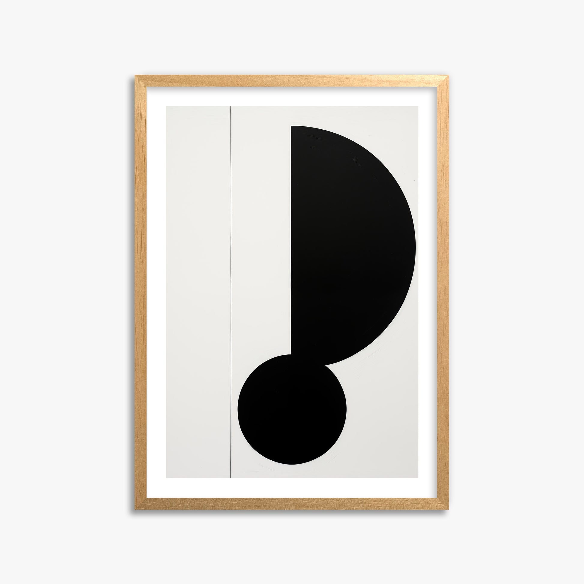 Rhythm in Silence, 50x70cm Oak Framed Art Reproduction