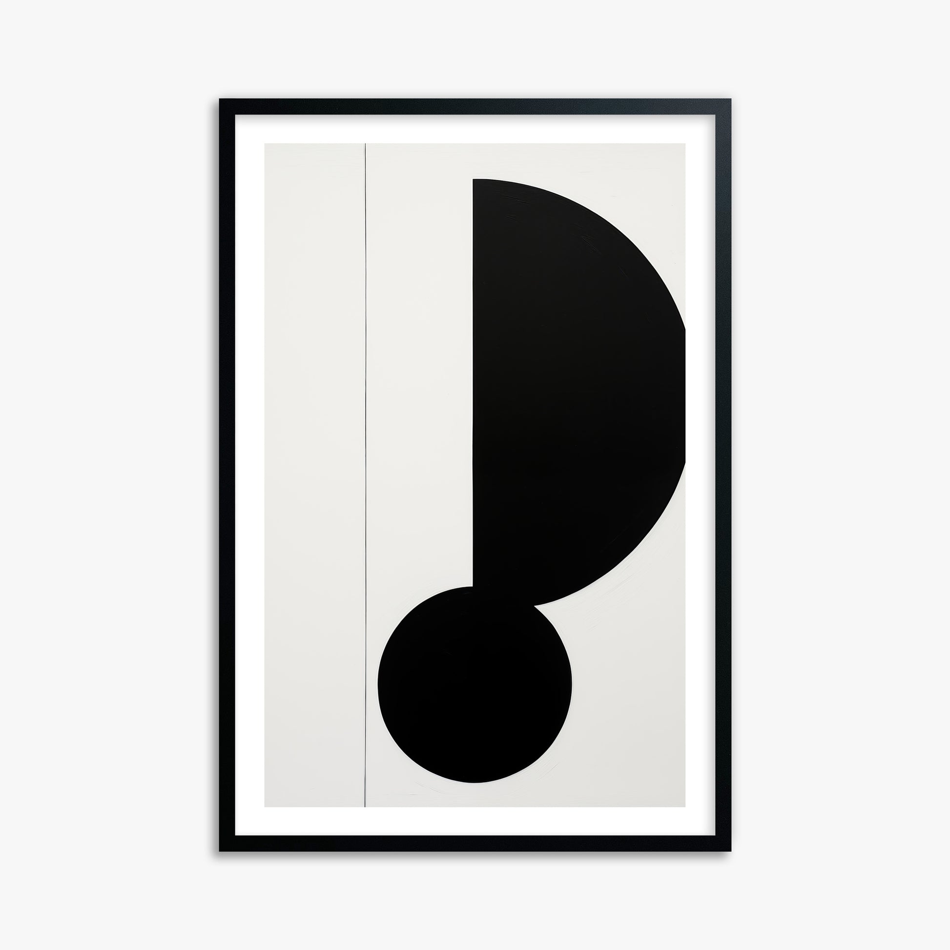 Rhythm in Silence, 61x91cm Black Framed Art Reproduction