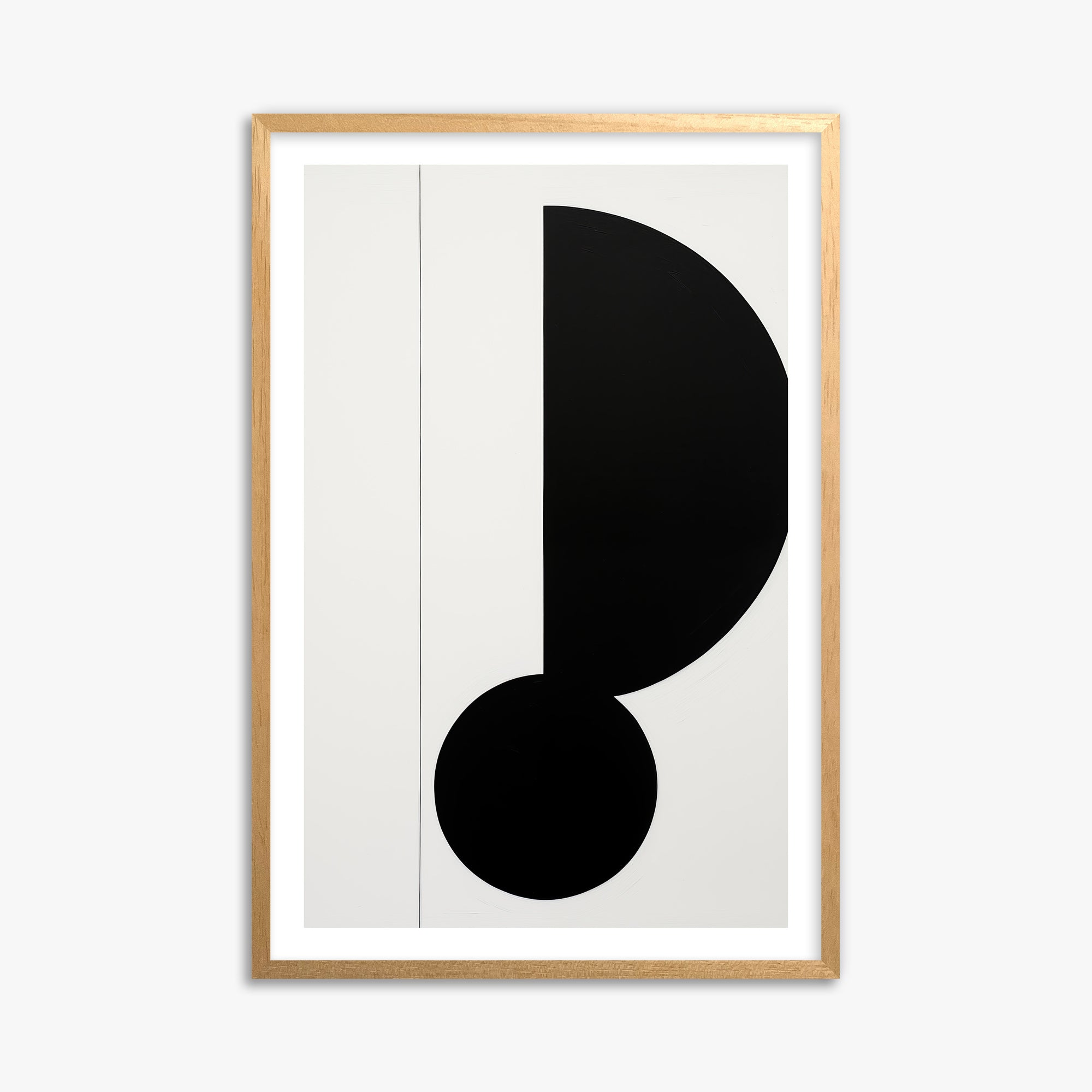 Rhythm in Silence, 61x91cm Oak Framed Art Reproduction