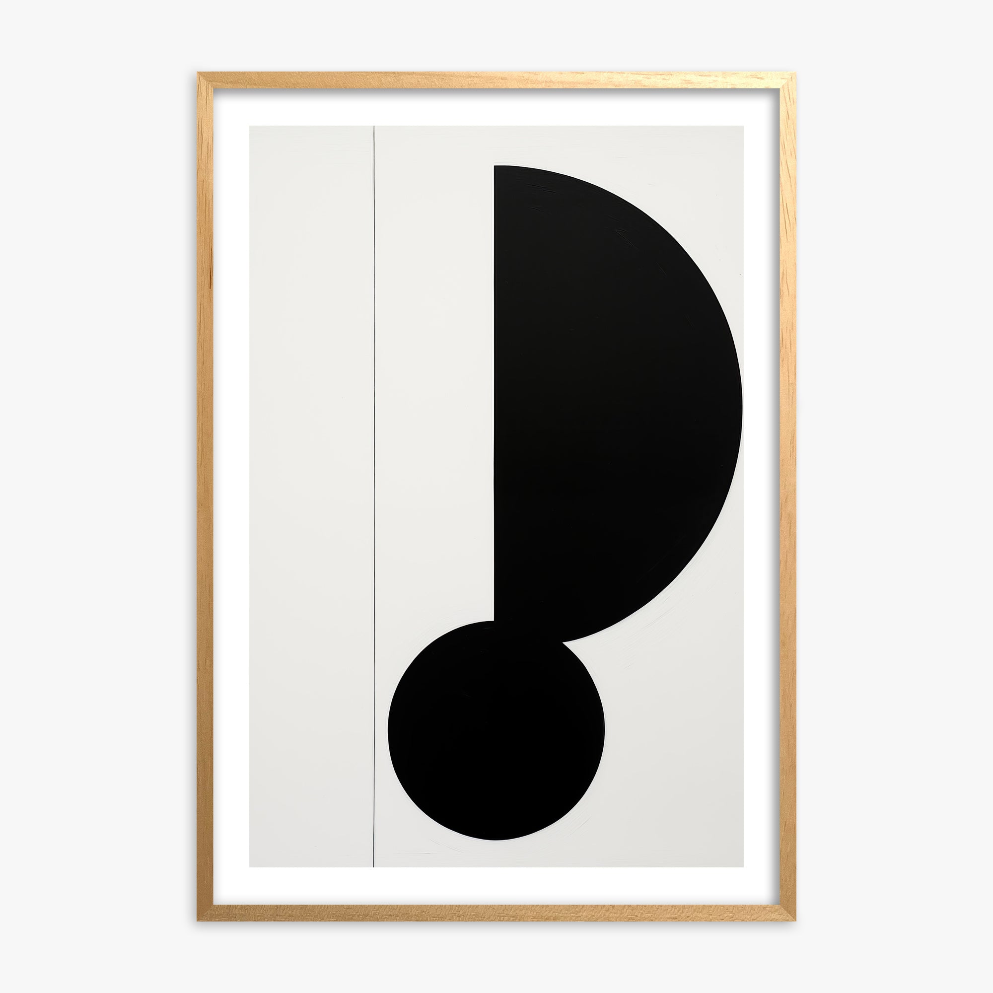 Rhythm in Silence, 70x100cm Oak Framed Art Reproduction