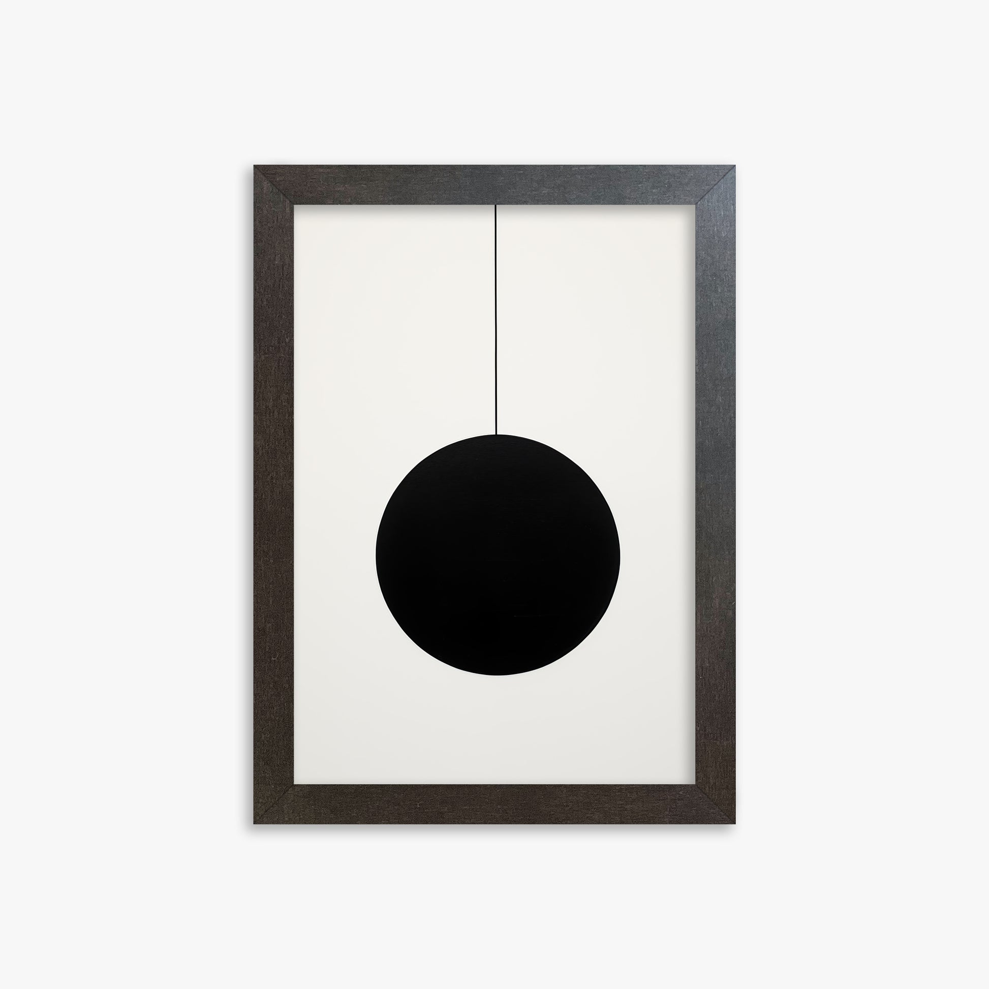 Midnight Pendulum, 21x30cm Framed Art Reproduction With Espresso Frame