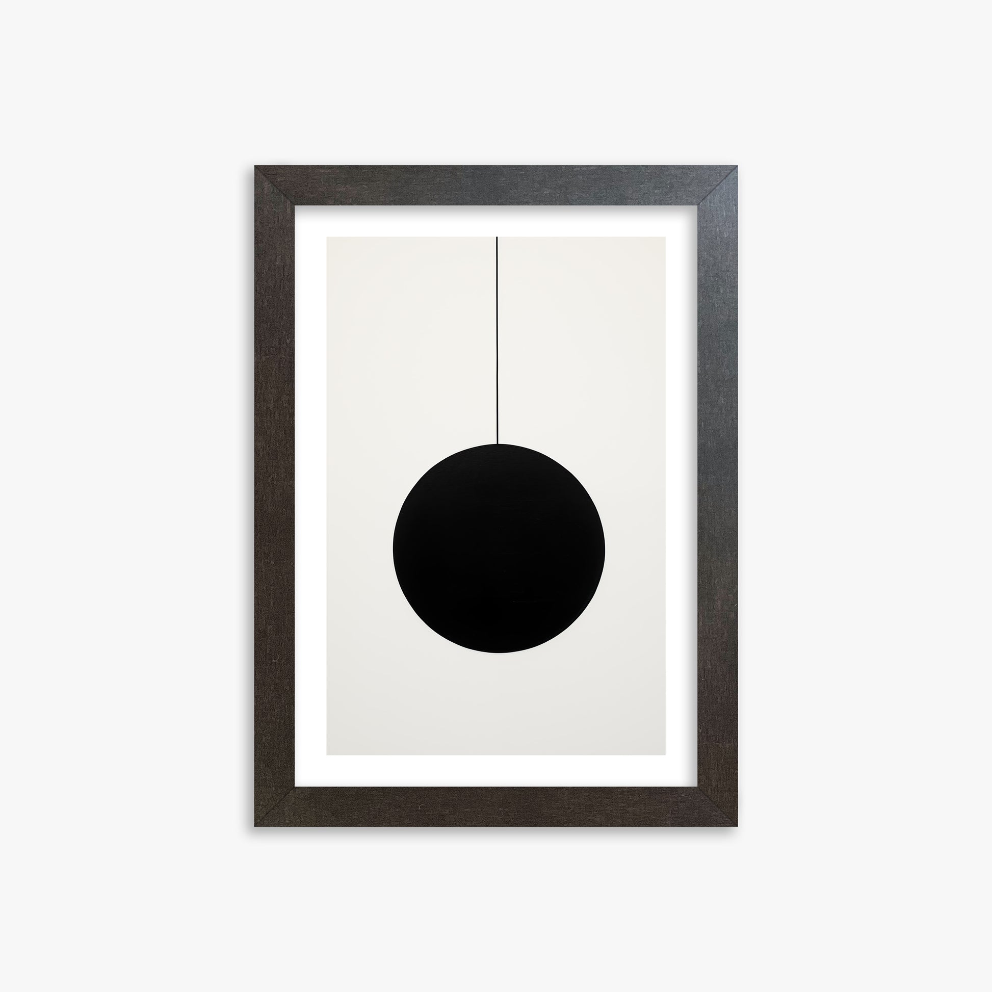 Midnight Pendulum, 21x30cm Framed Art Reproduction With Espresso Frame