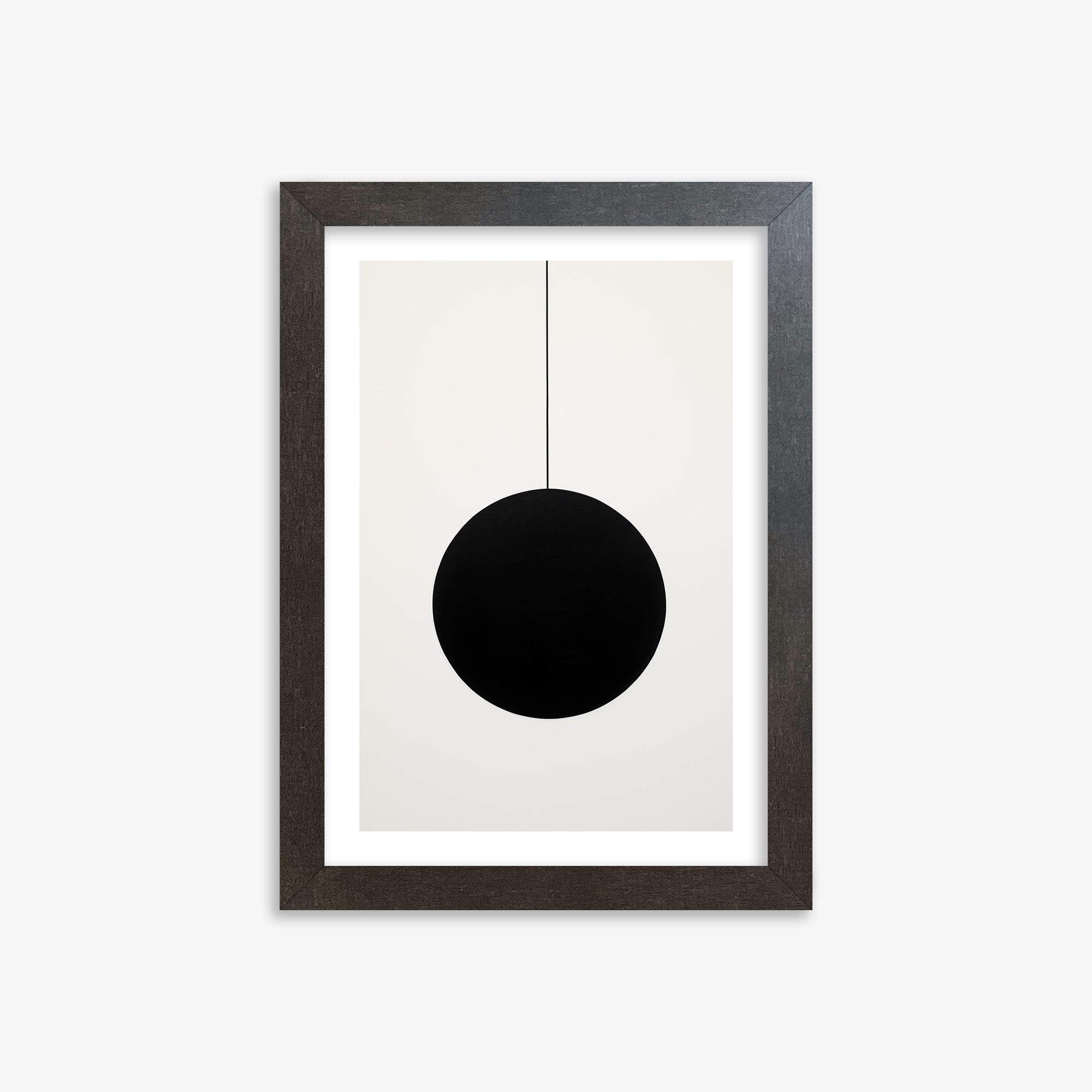 Midnight Pendulum, 21x30cm Framed Art Reproduction With Espresso Frame