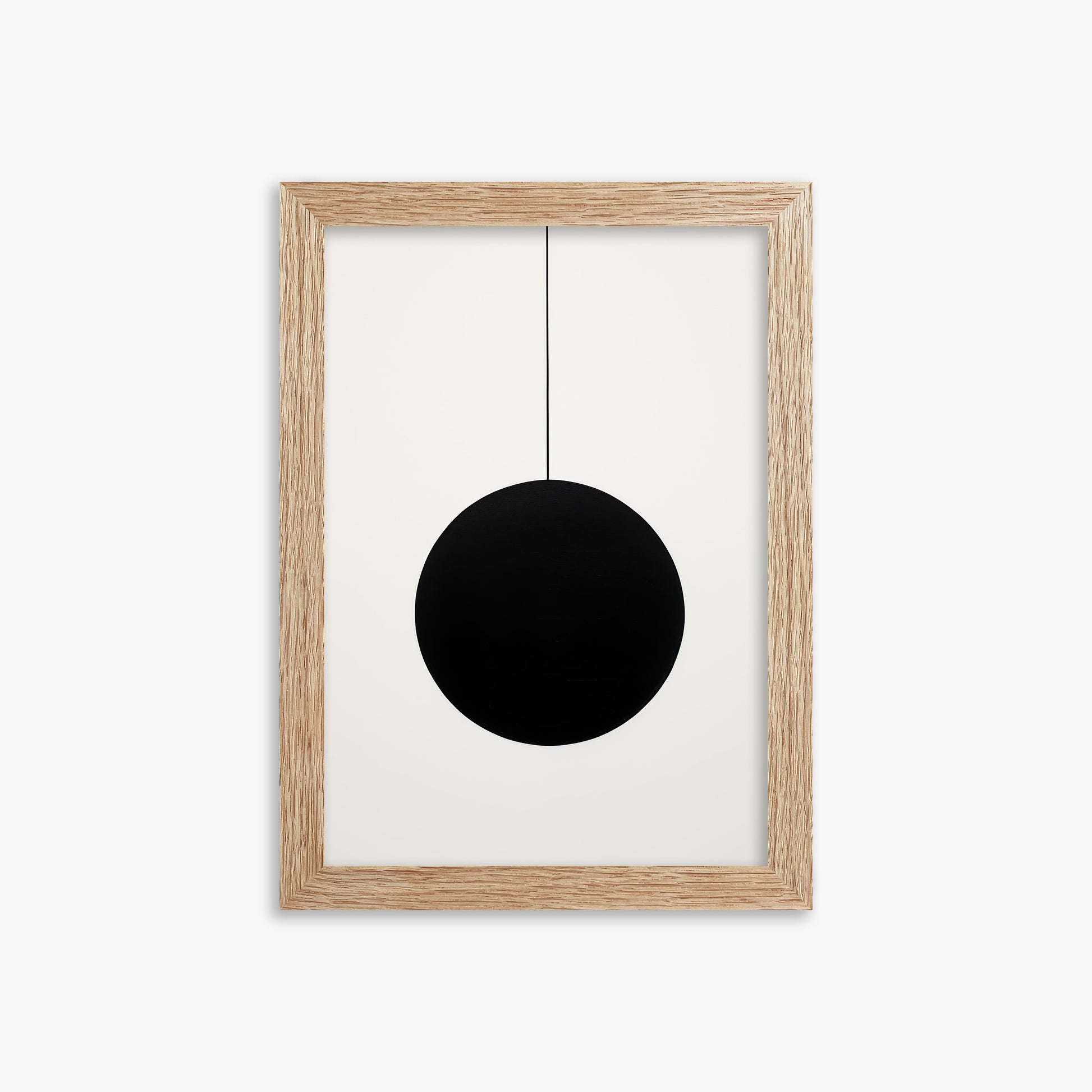 Midnight Pendulum, 21x30cm Framed Art Reproduction With Raw Oak Frame