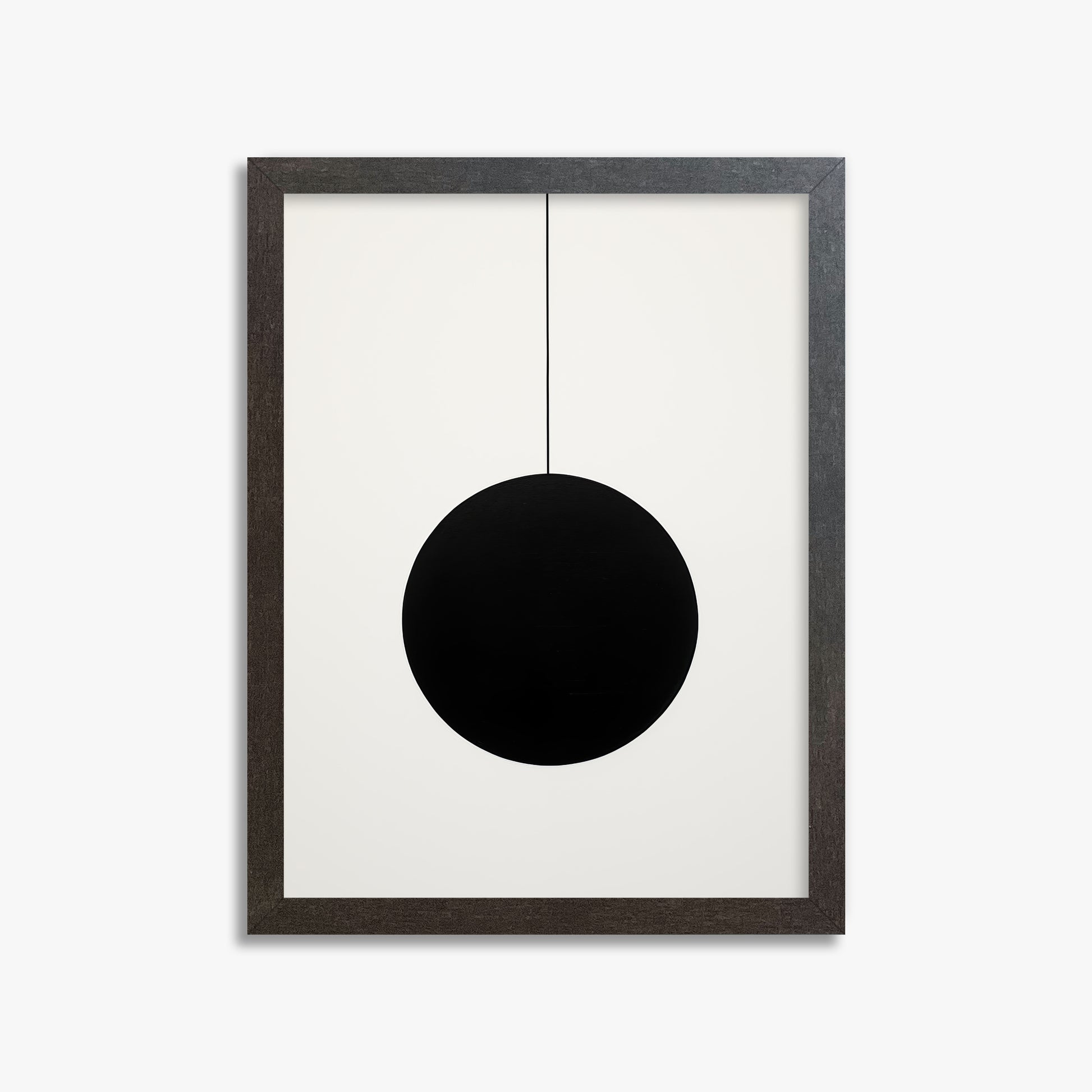 Midnight Pendulum, 30x40cm Framed Art Reproduction With Espresso Frame