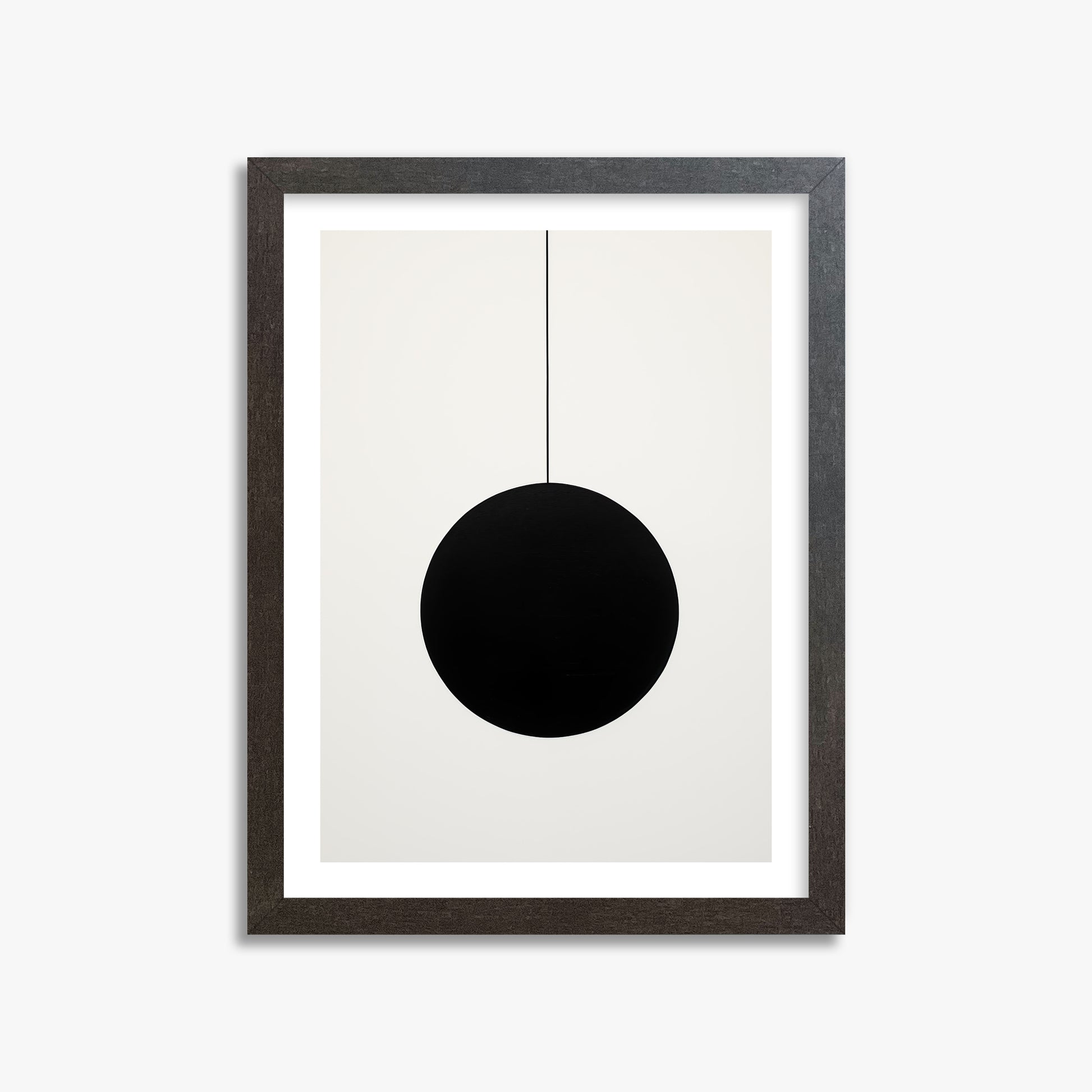 Midnight Pendulum, 30x40cm Framed Art Reproduction With Espresso Frame