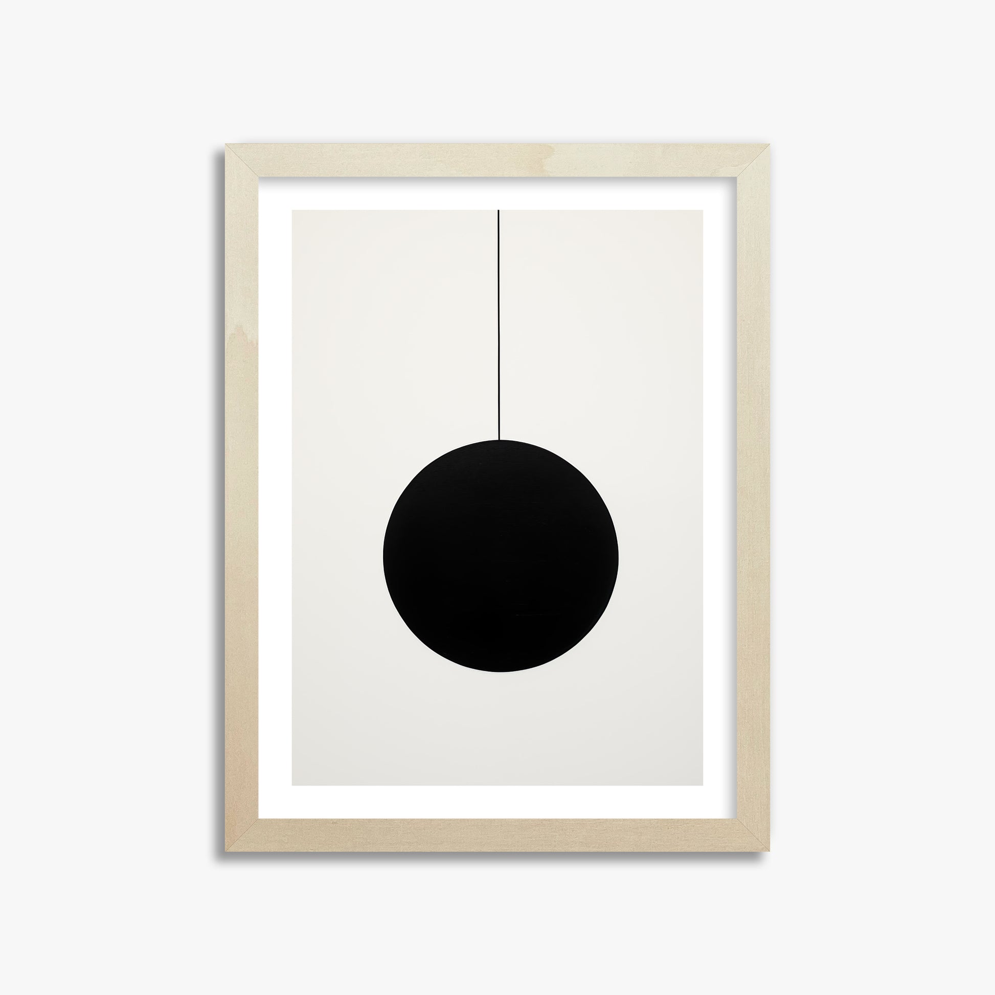 Midnight Pendulum, 30x40cm Framed Art Reproduction With Lime Wood Frame