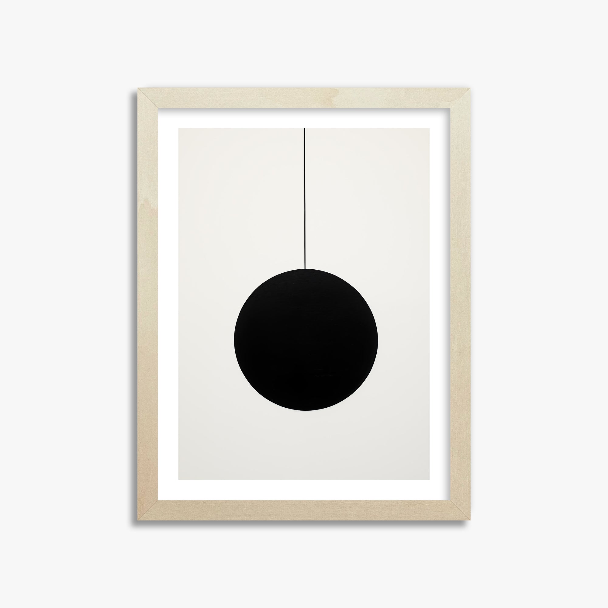 Midnight Pendulum, 30x40cm Framed Art Reproduction With Lime Wood Frame
