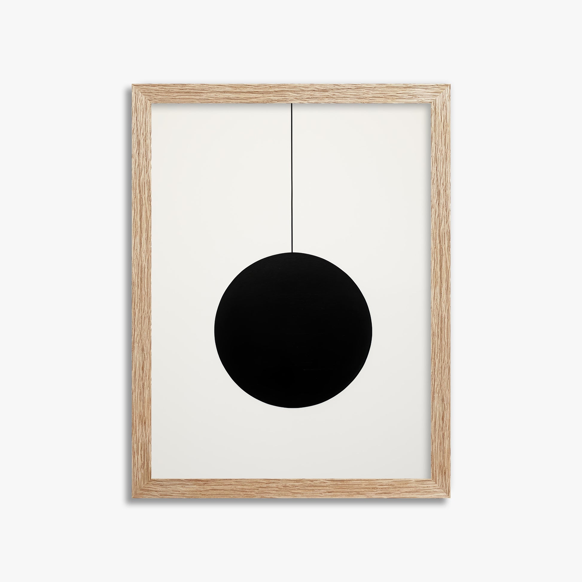 Midnight Pendulum, 30x40cm Framed Art Reproduction With Raw Oak Frame