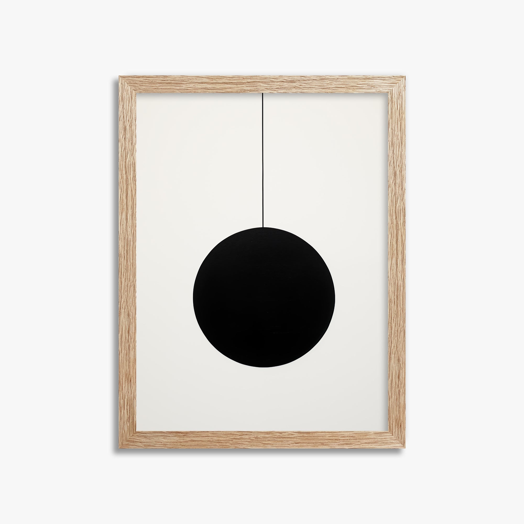 Midnight Pendulum, 30x40cm Framed Art Reproduction With Raw Oak Frame