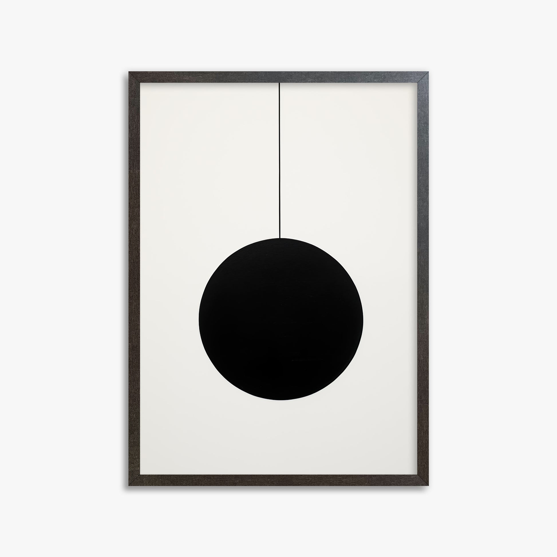 Midnight Pendulum, 50x70cm Framed Art Reproduction With Espresso Frame