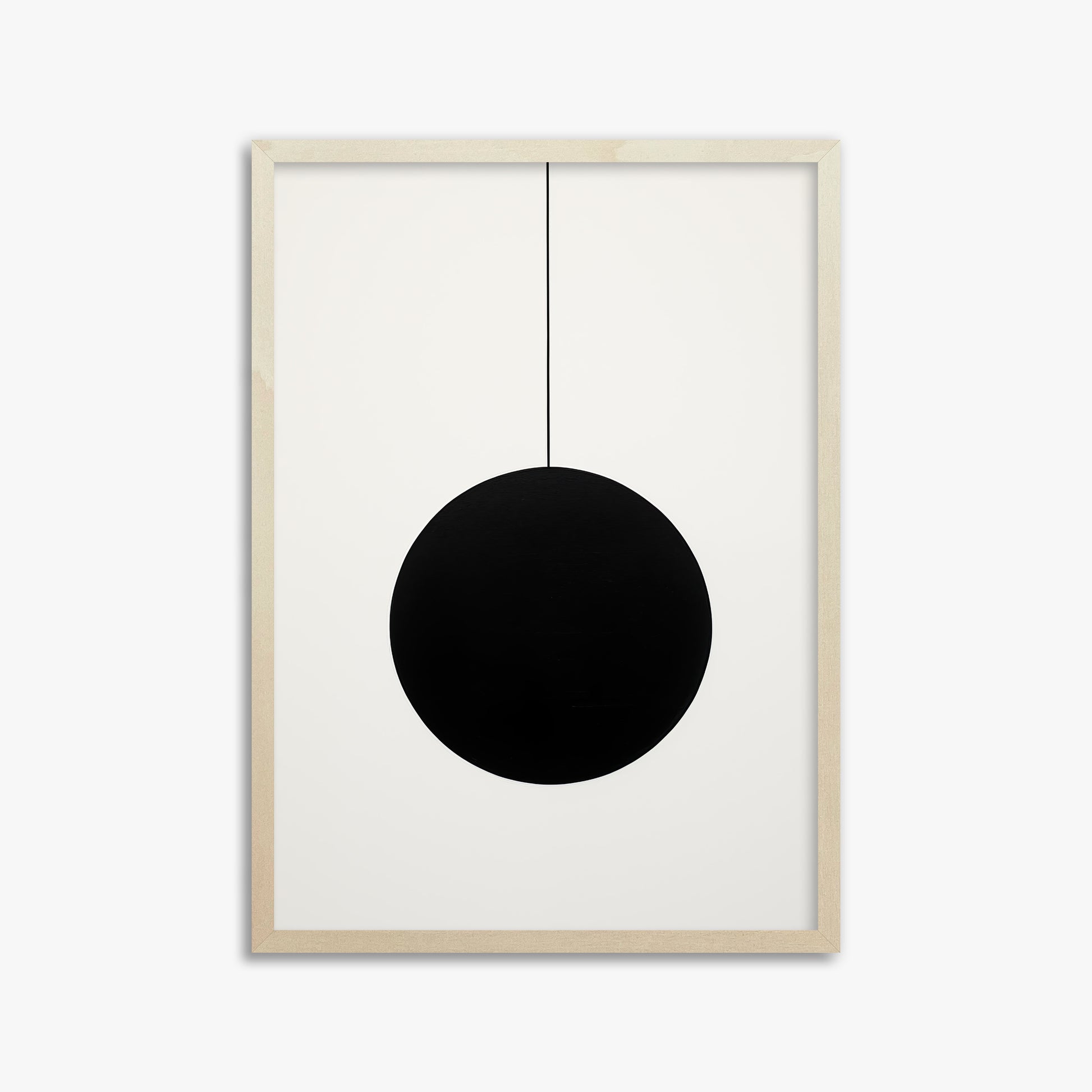Midnight Pendulum, 50x70cm Framed Art Reproduction With Lime Wood Frame