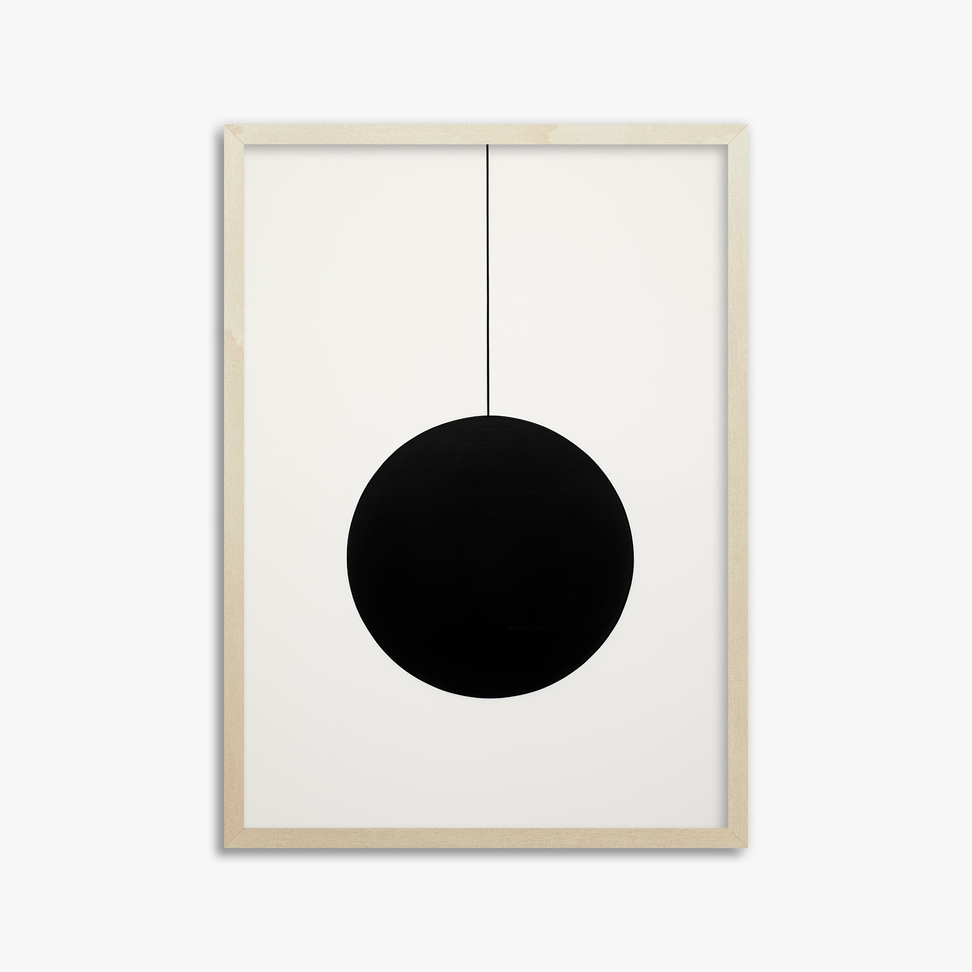 Midnight Pendulum, 50x70cm Framed Art Reproduction With Lime Wood Frame