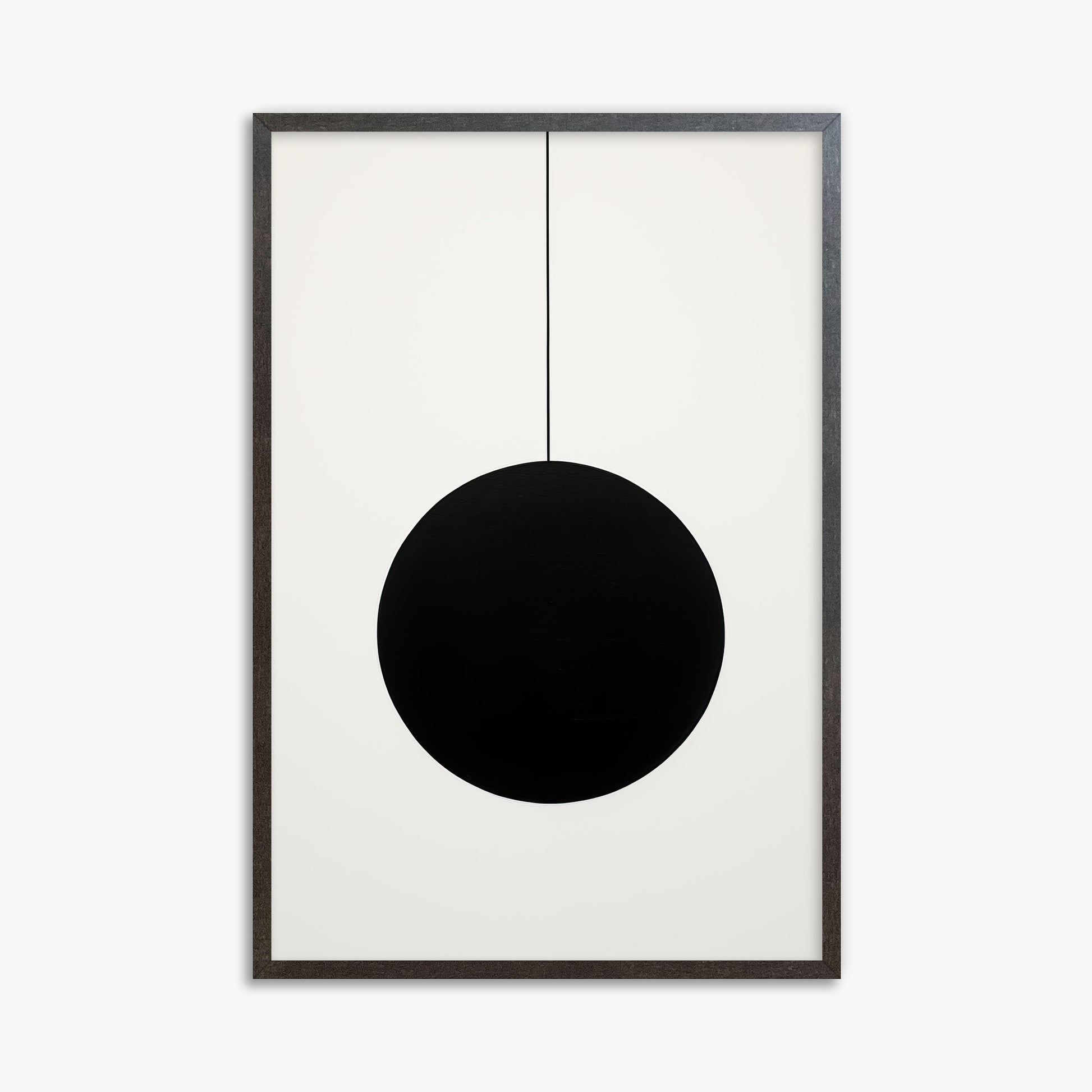 Midnight Pendulum, 61x91cm Framed Art Reproduction With Espresso Frame