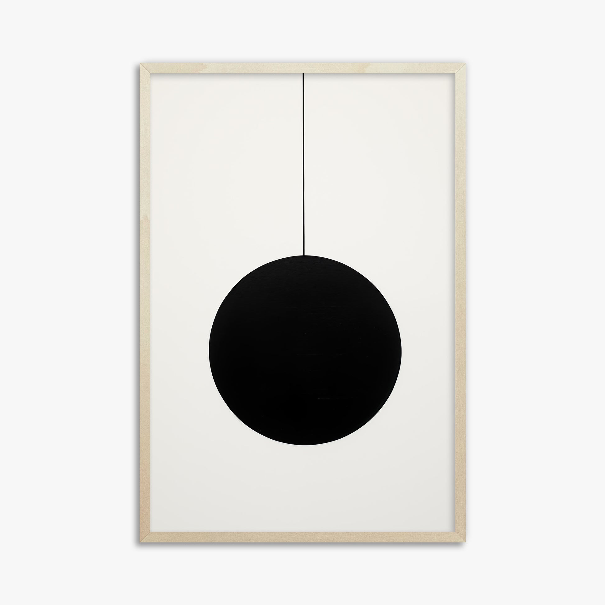 Midnight Pendulum, 61x91cm Framed Art Reproduction With Lime Wood Frame