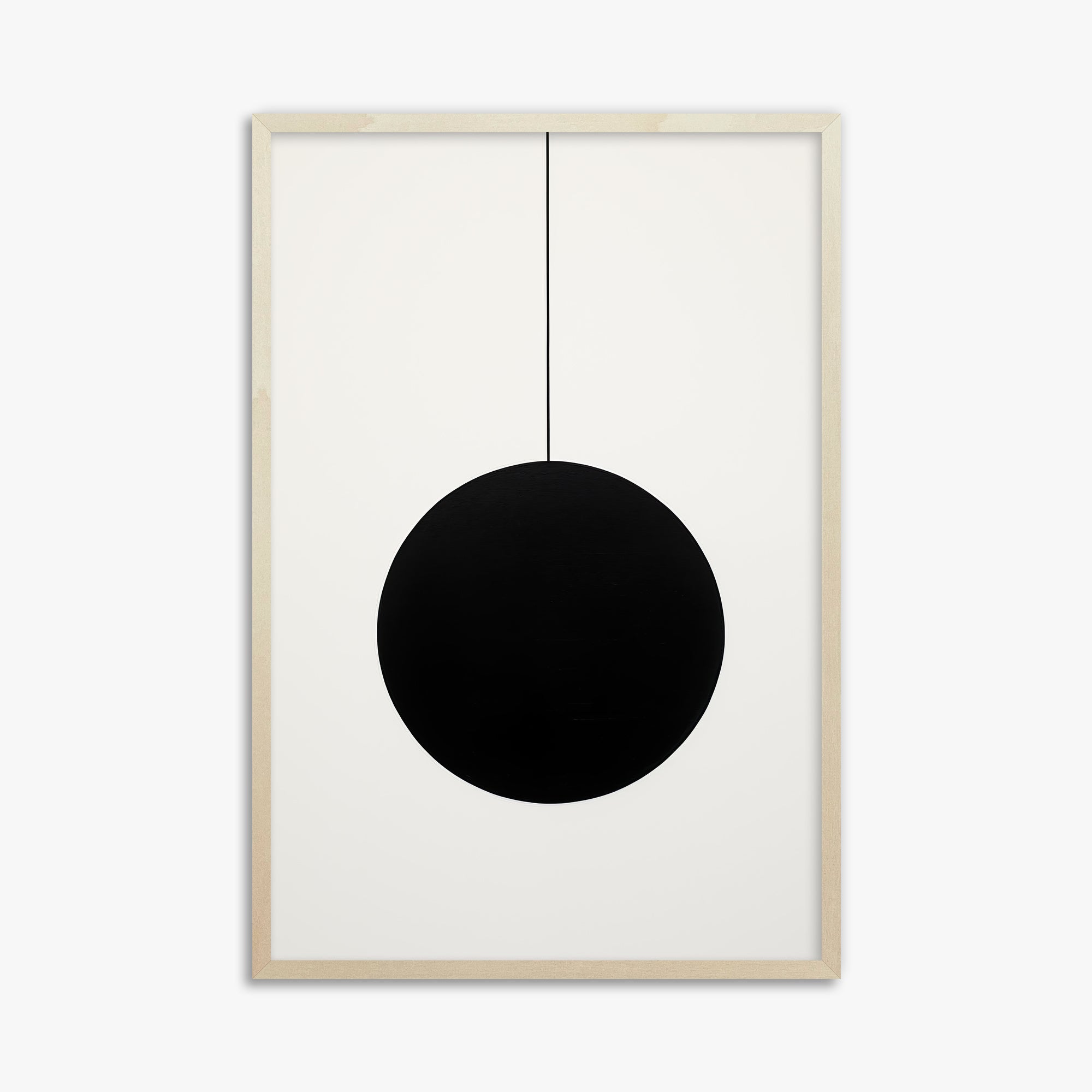 Midnight Pendulum, 61x91cm Framed Art Reproduction With Lime Wood Frame