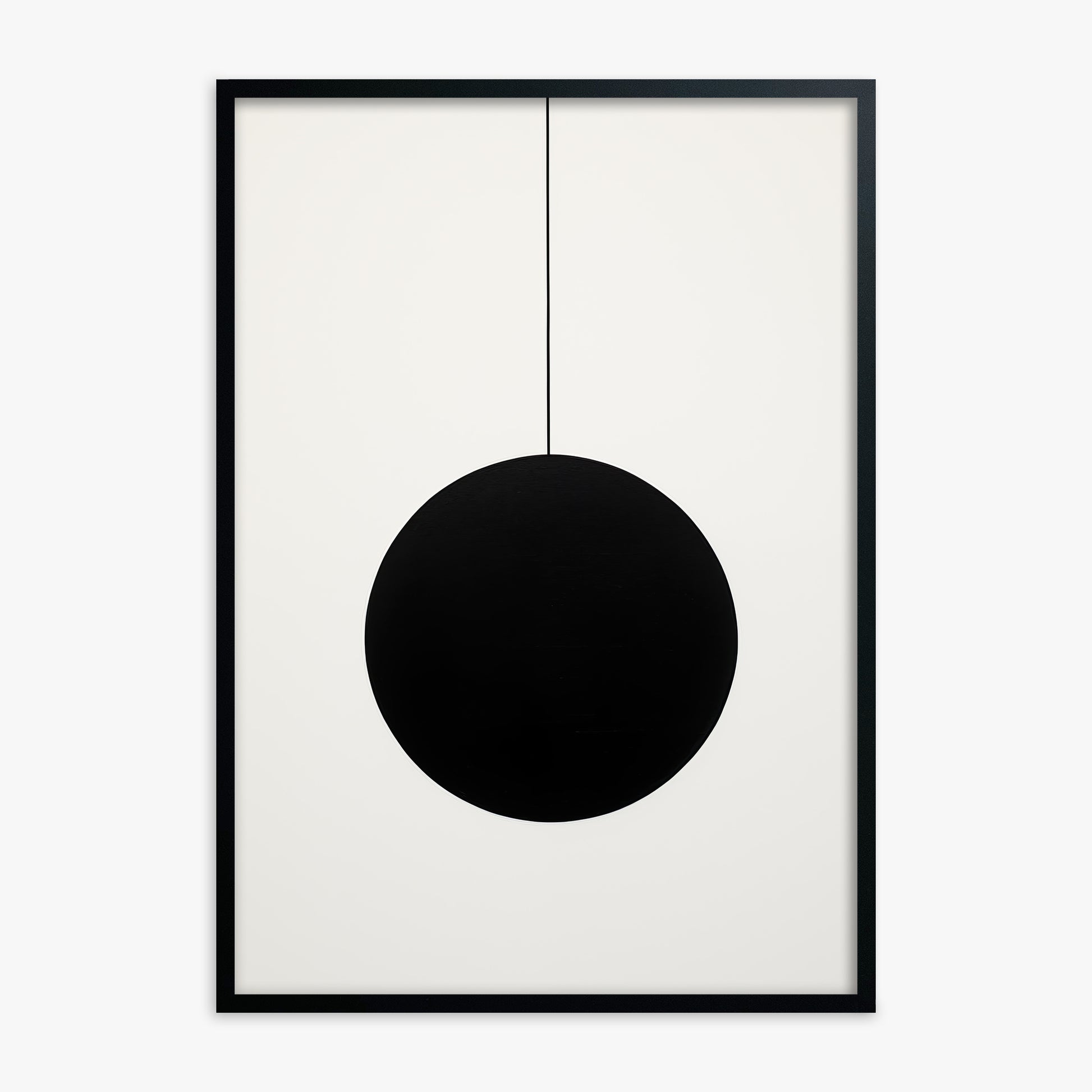 Midnight Pendulum, Black Framed Poster With Black Frame