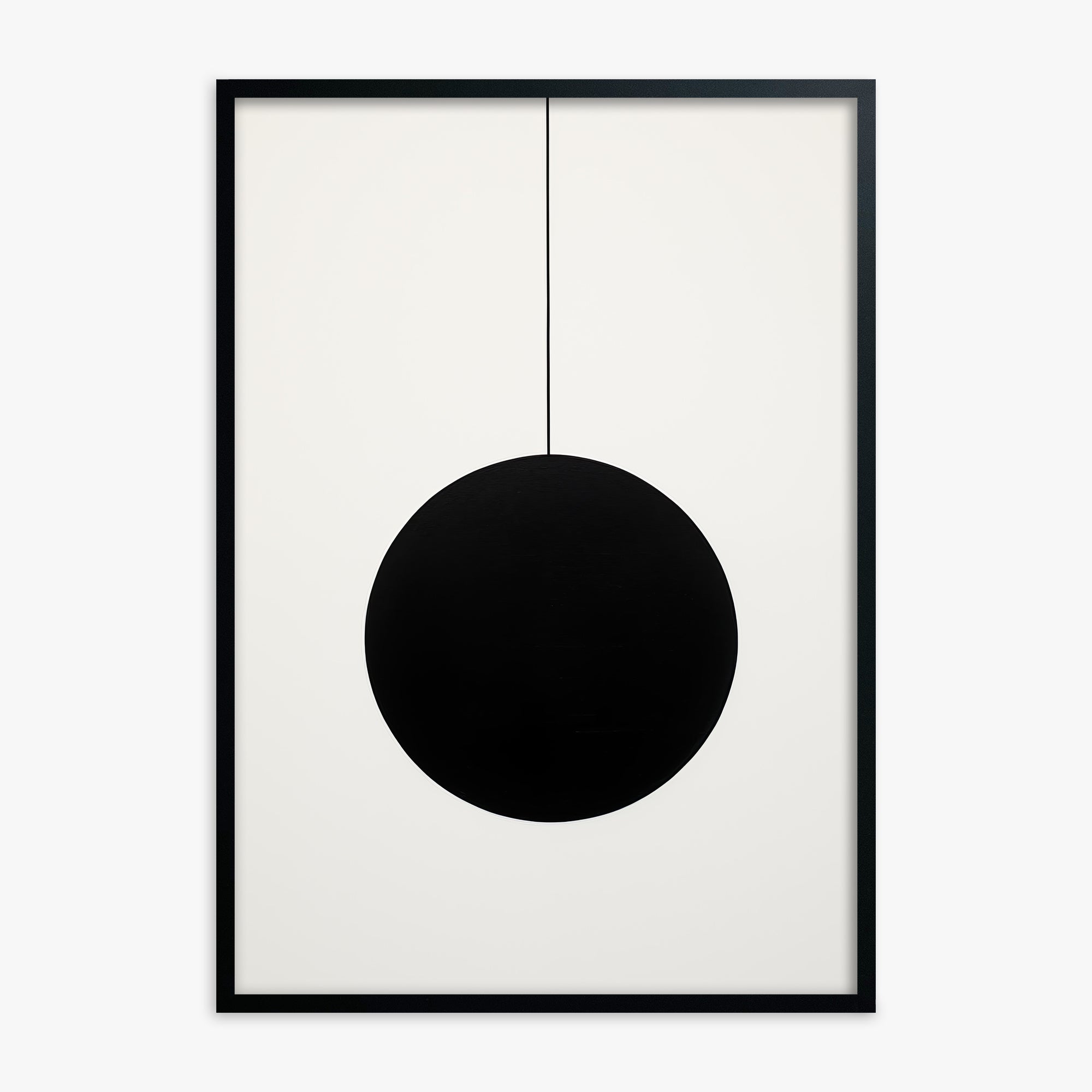 Midnight Pendulum, Black Framed Poster With Black Frame