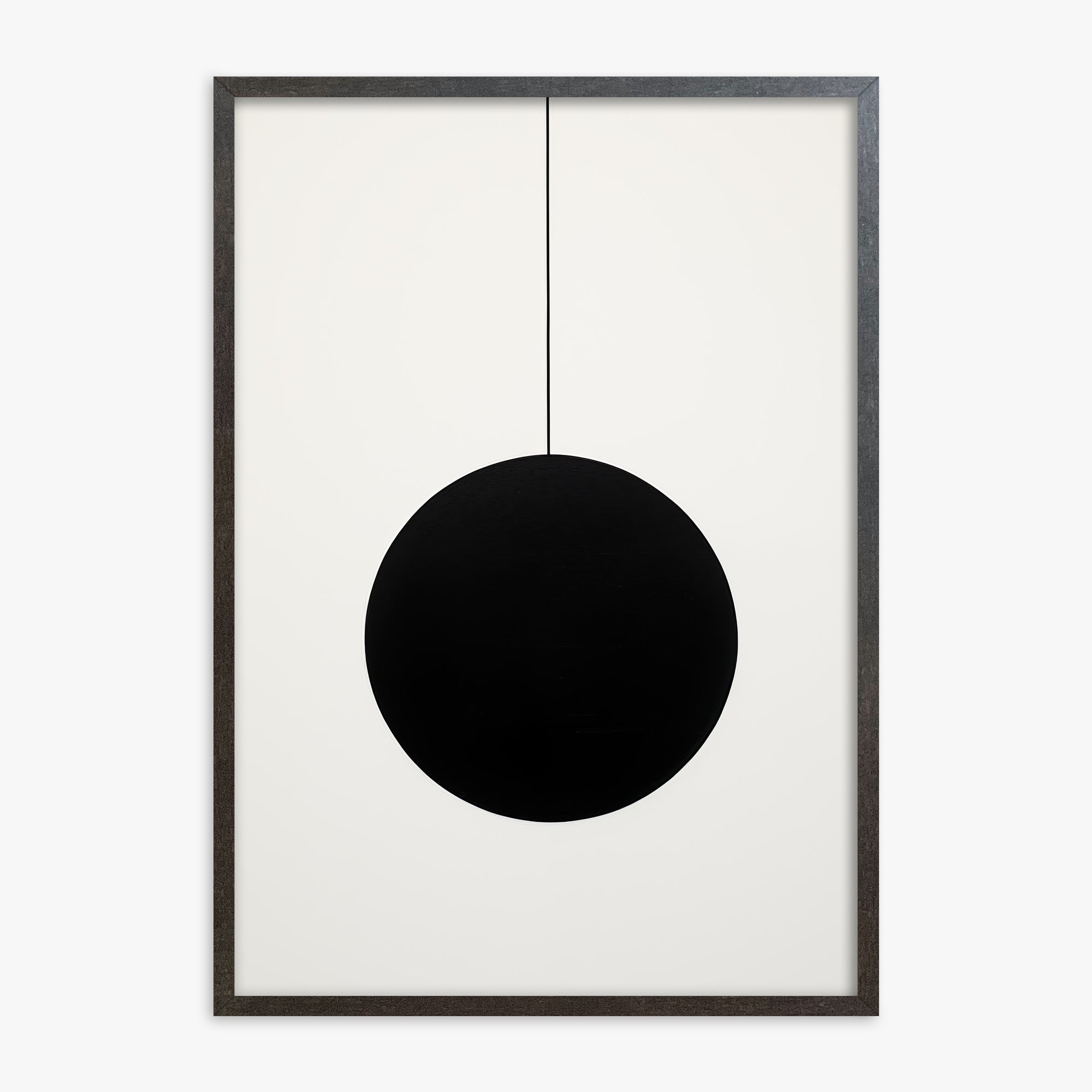 Midnight Pendulum, 70x100cm Framed Art Reproduction With Espresso Frame