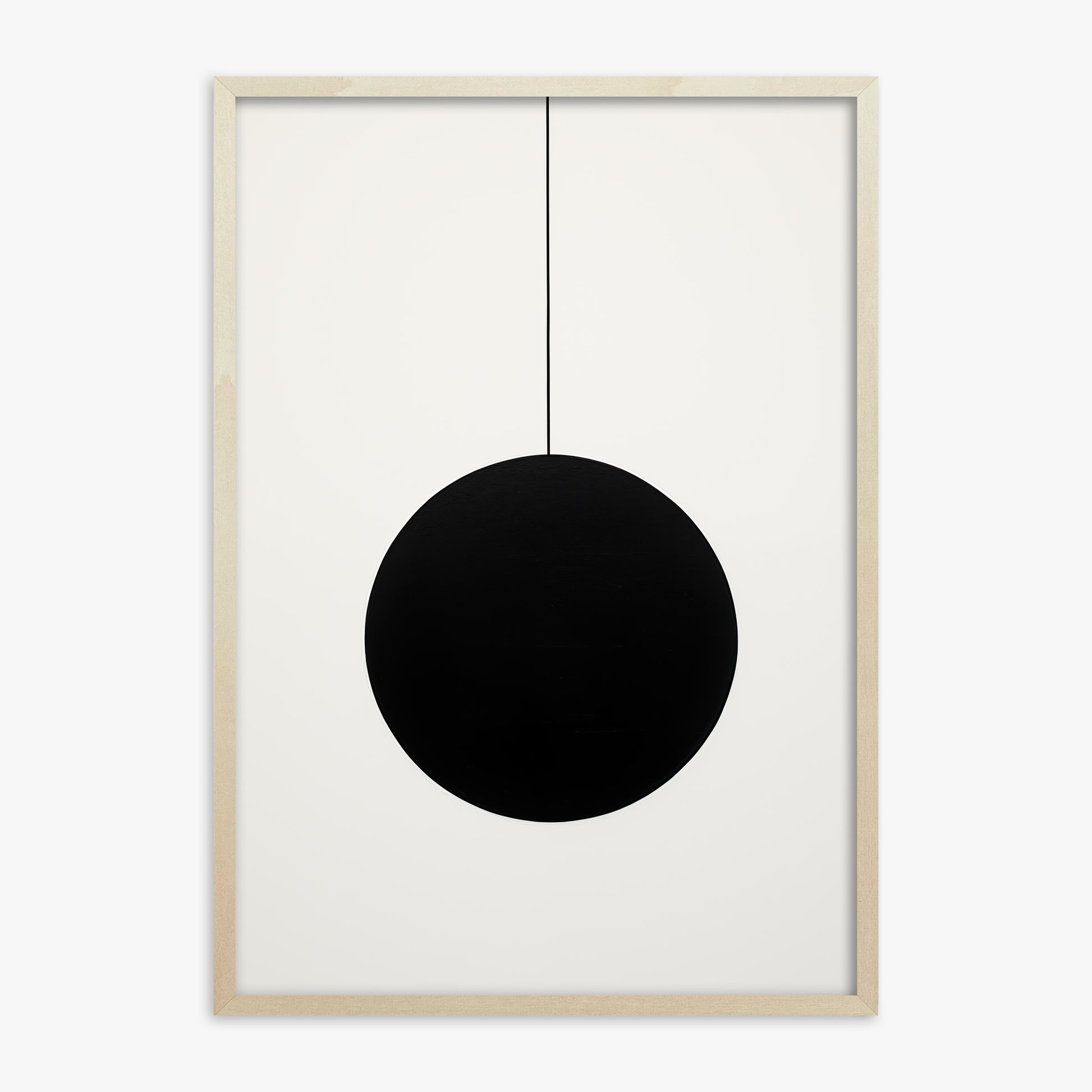 Midnight Pendulum, 70x100cm Framed Art Reproduction With Lime Wood Frame