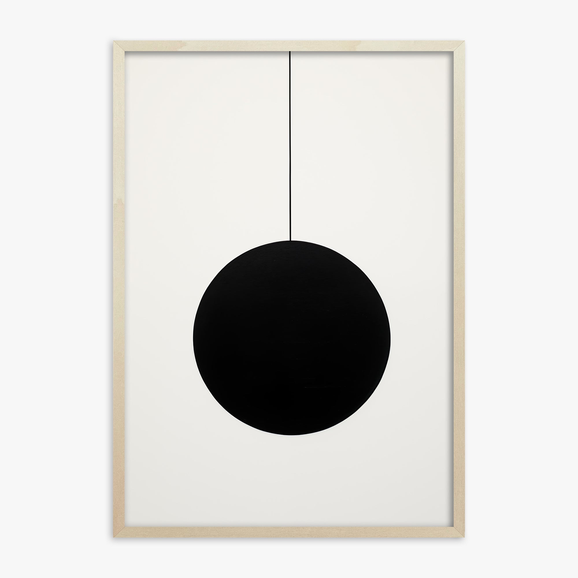 Midnight Pendulum, 70x100cm Framed Art Reproduction With Lime Wood Frame