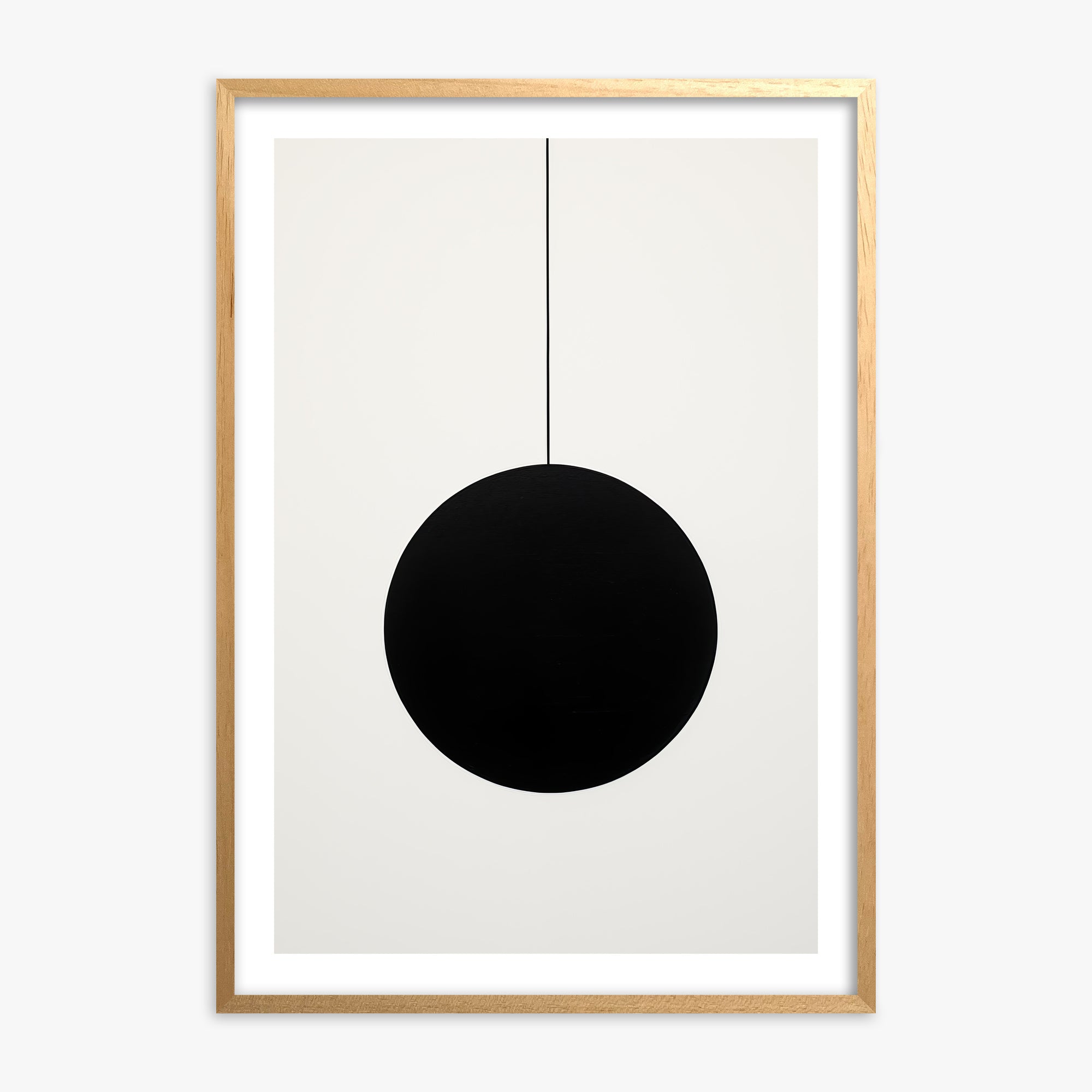 Midnight Pendulum, Oak Framed Poster With Oak Frame