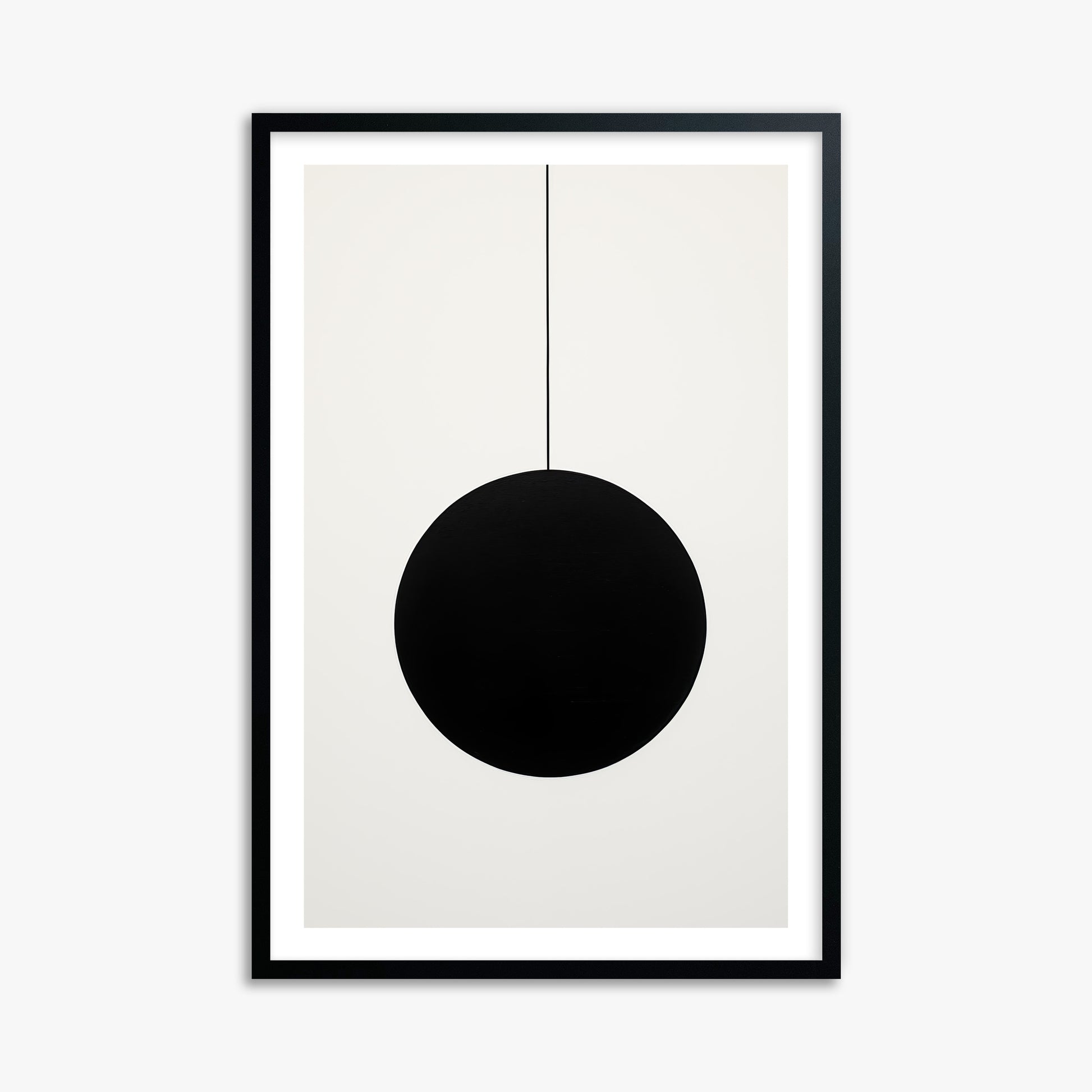 Midnight Pendulum, 61x91cm Black Framed Art Reproduction