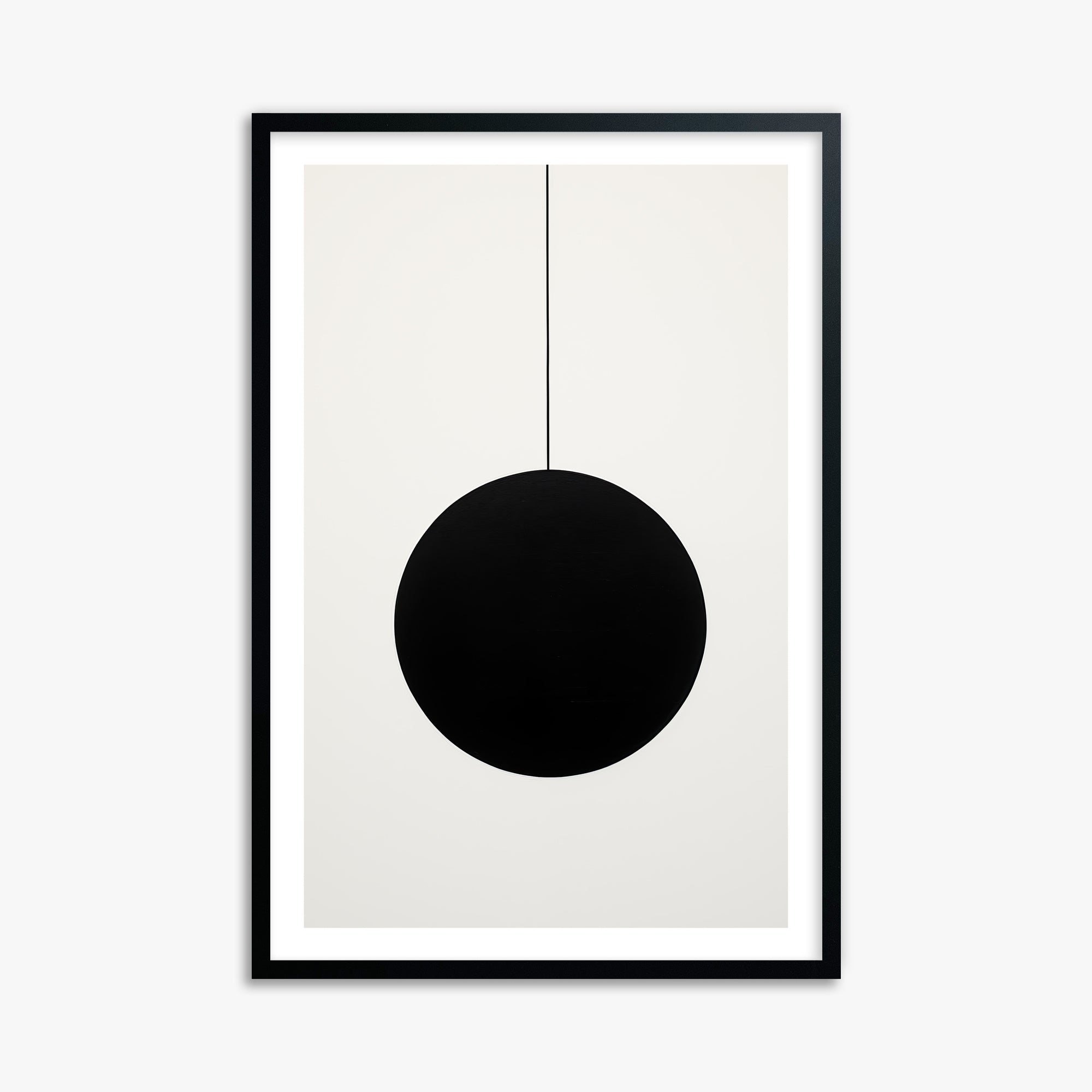 Midnight Pendulum, 61x91cm Black Framed Art Reproduction