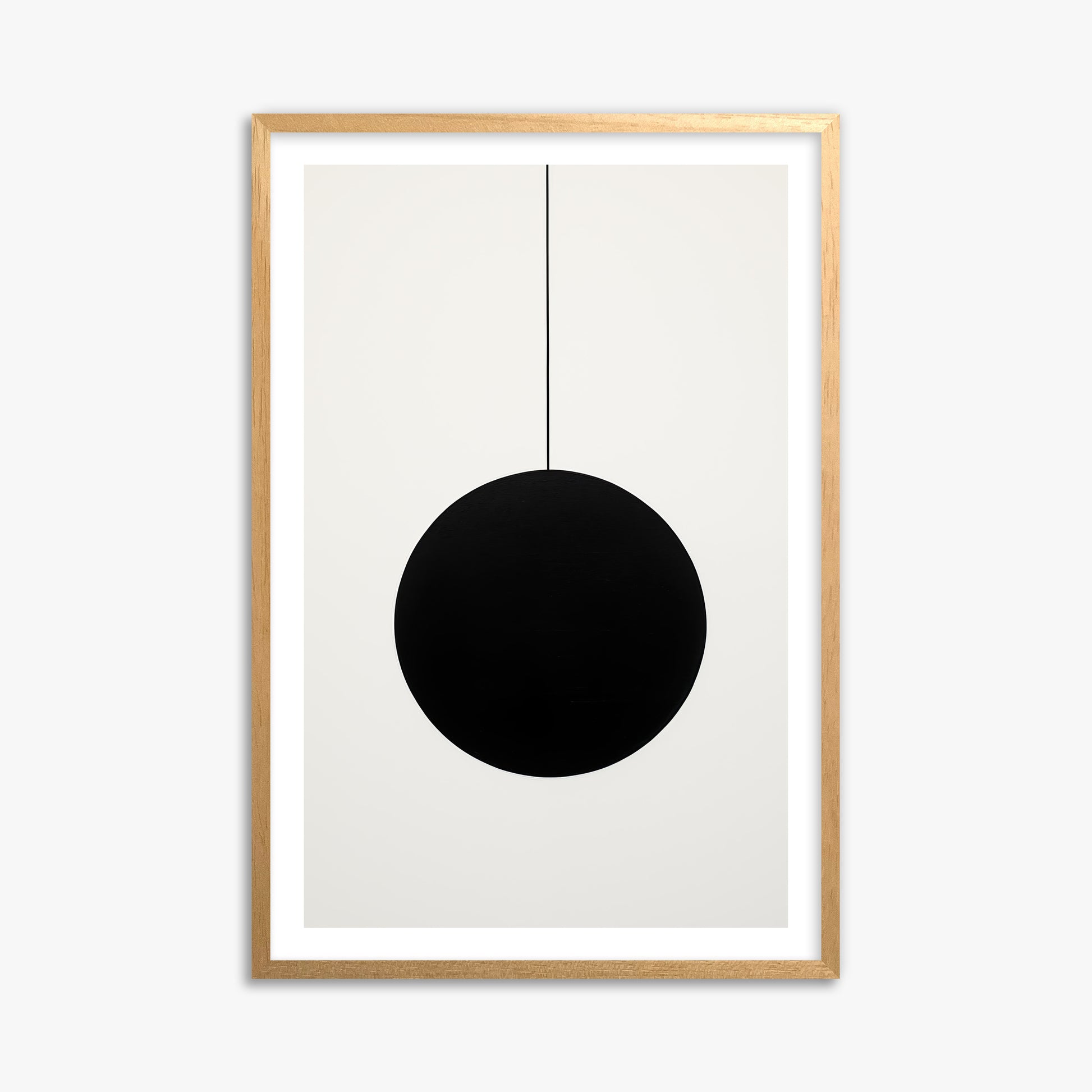 Midnight Pendulum, 61x91cm Oak Framed Art Reproduction