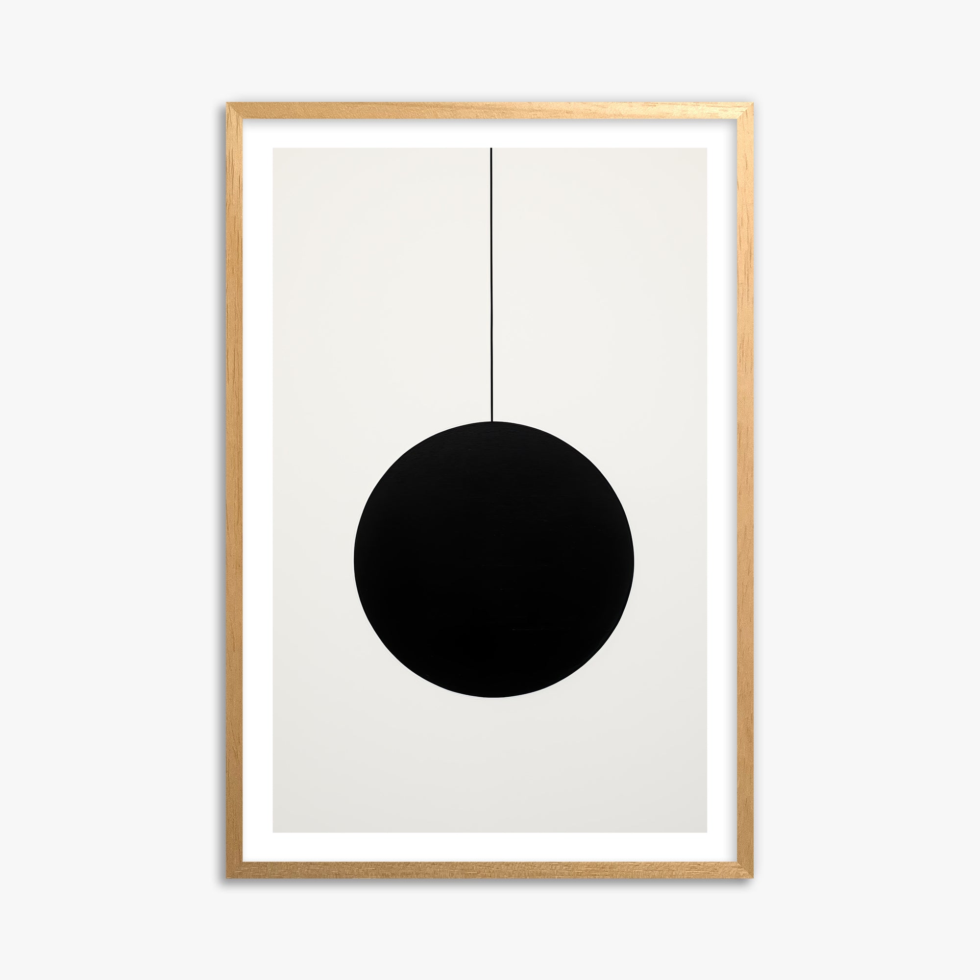 Midnight Pendulum, 61x91cm Oak Framed Art Reproduction