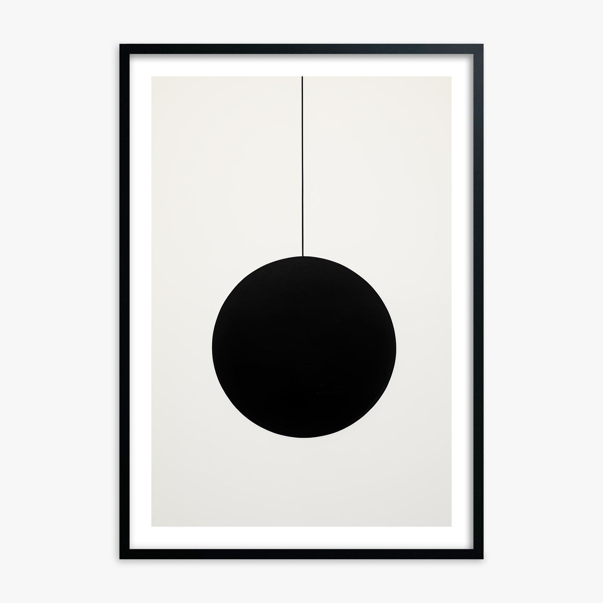 Midnight Pendulum, 70x100cm Black Framed Art Reproduction
