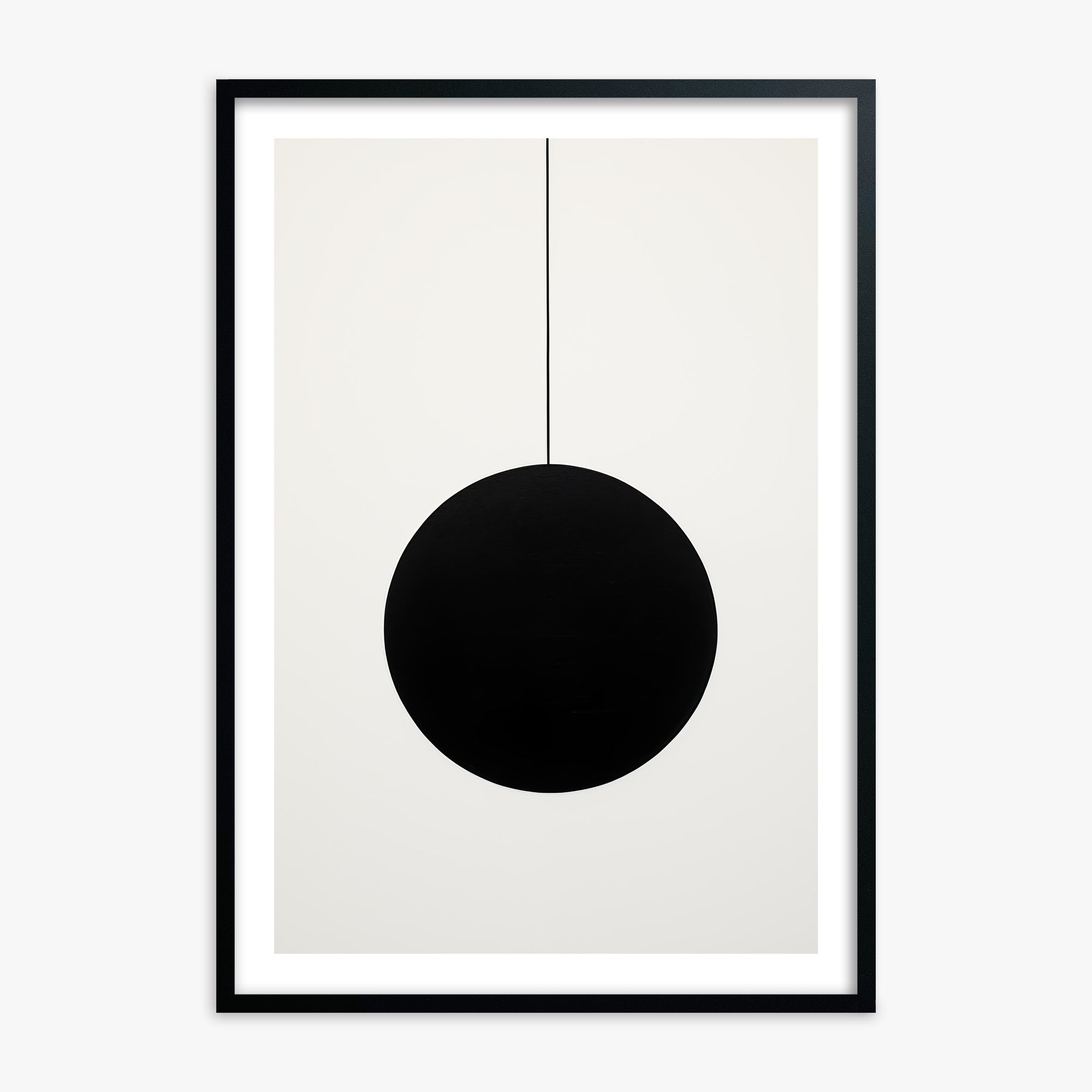 Midnight Pendulum, 70x100cm Black Framed Art Reproduction