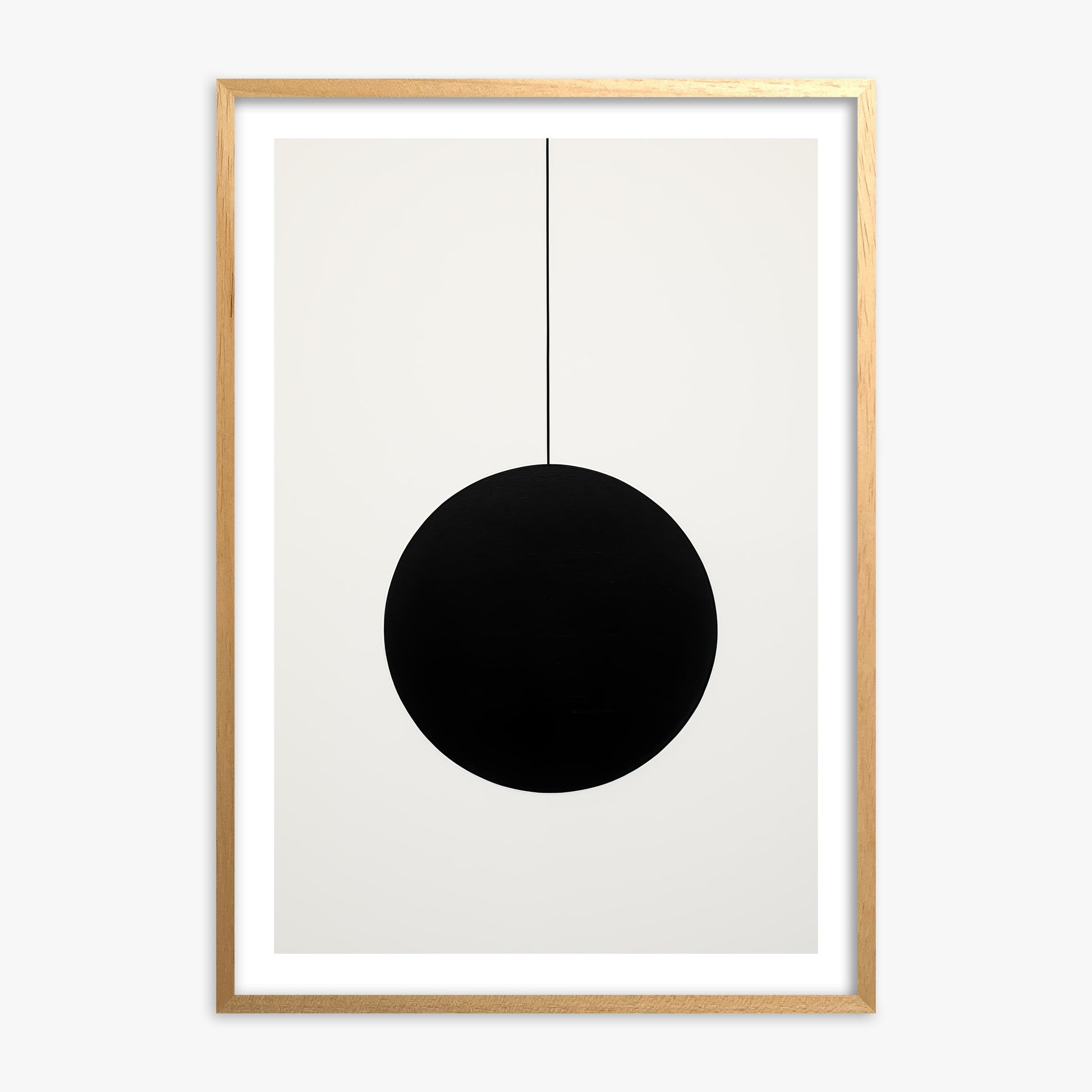 Midnight Pendulum, 70x100cm Oak Framed Art Reproduction