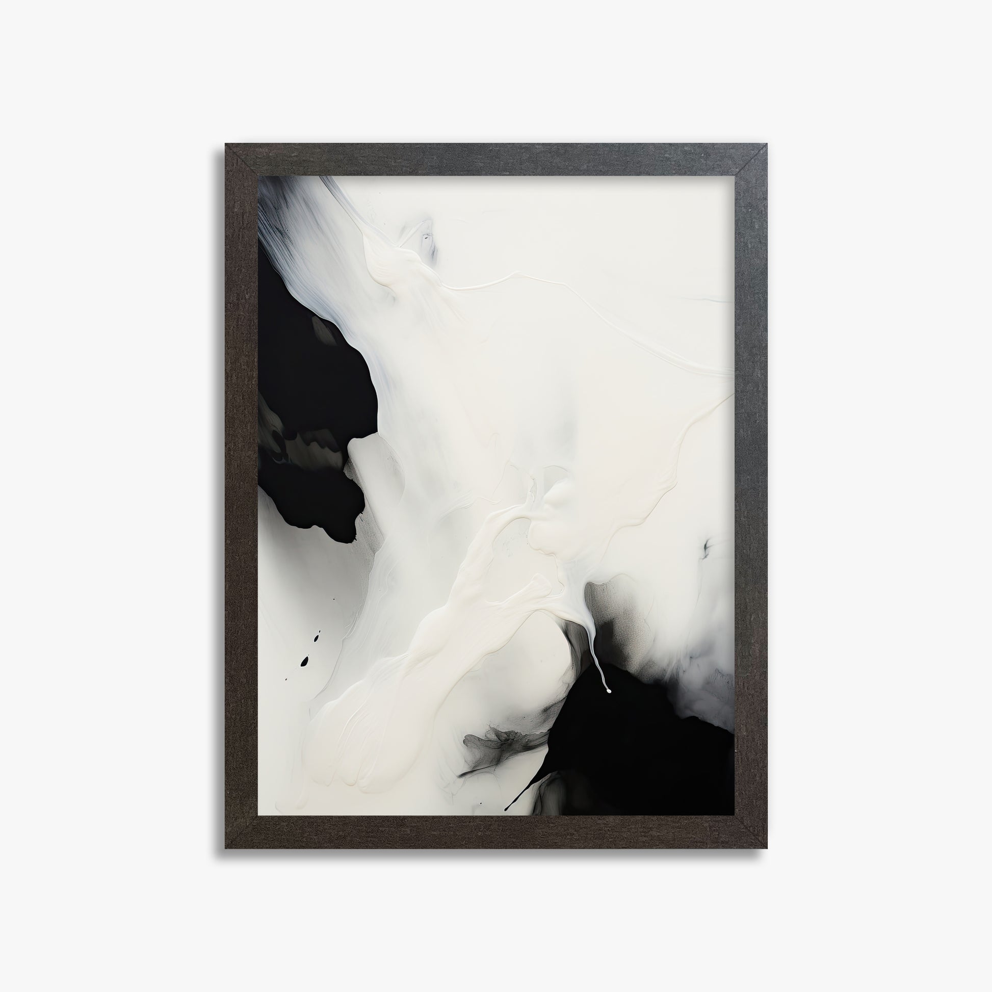 Whispered Shadows, 30x40cm Framed Art Reproduction With Espresso Frame