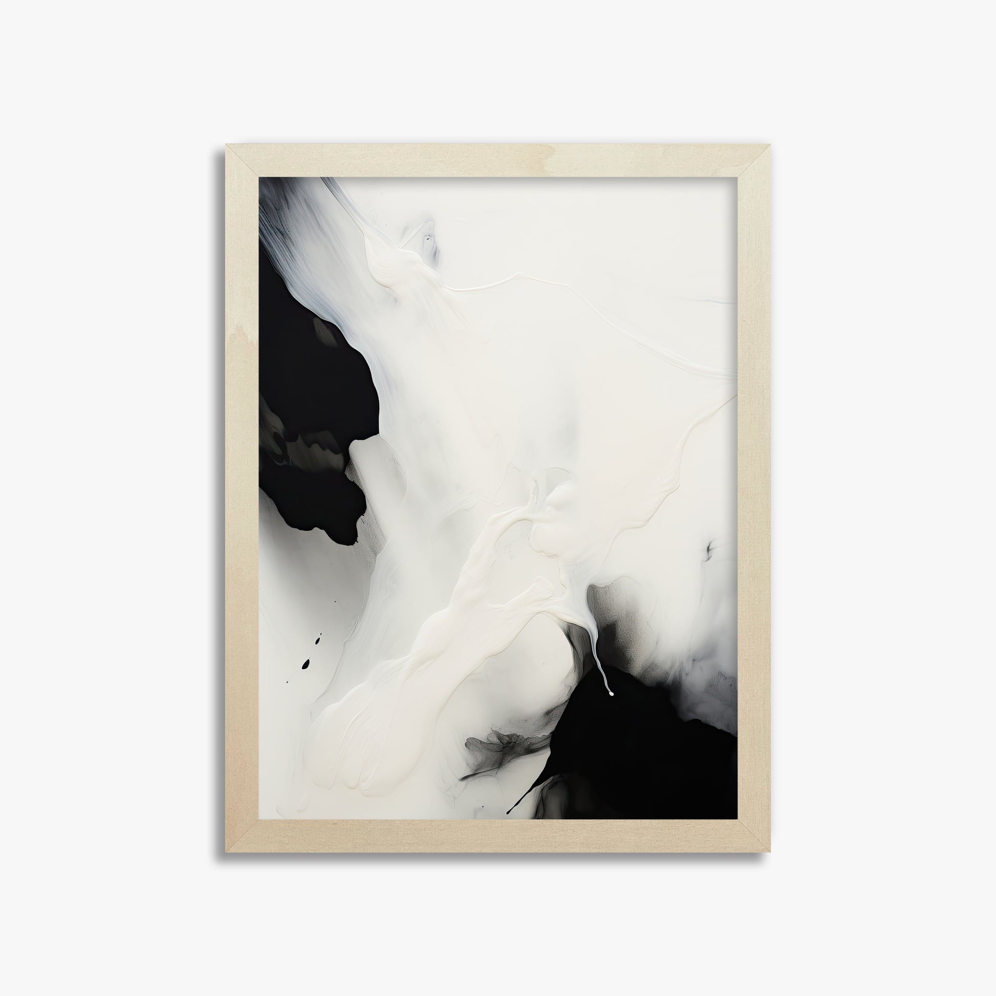 Whispered Shadows, 30x40cm Framed Art Reproduction With Lime Wood Frame