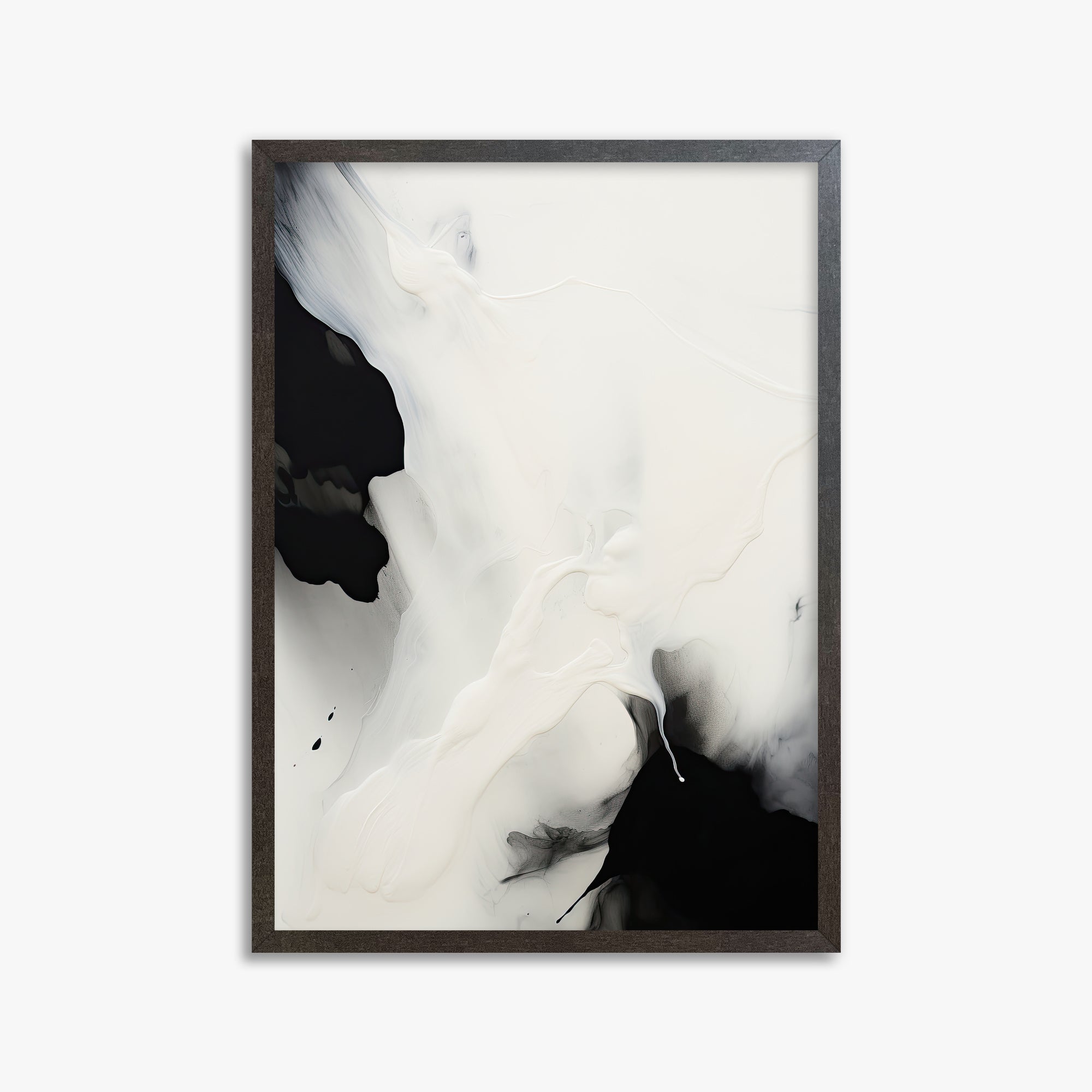 Whispered Shadows, 50x70cm Framed Art Reproduction With Espresso Frame